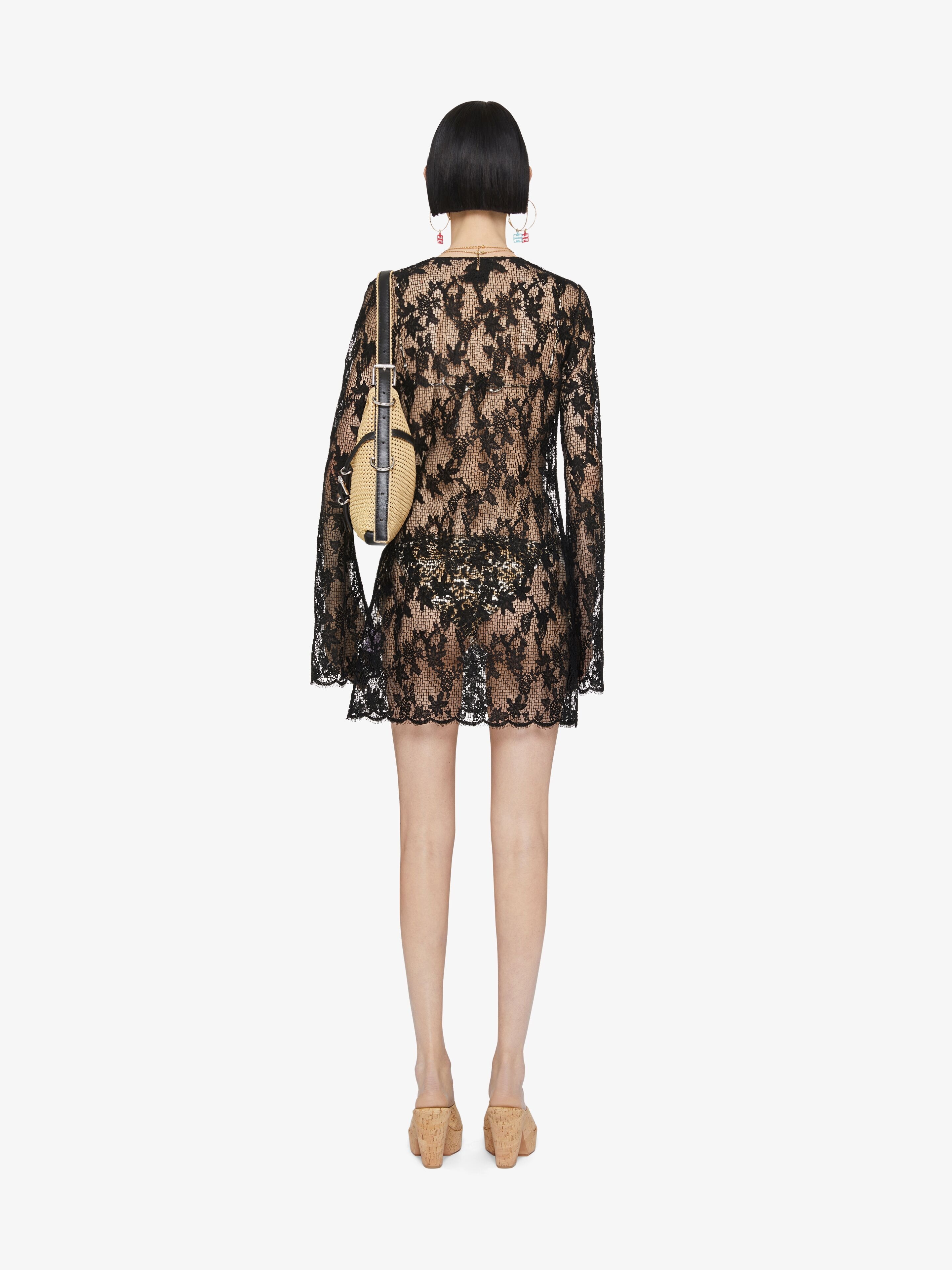 DRESS IN LACE WITH 4G DETAIL - 4