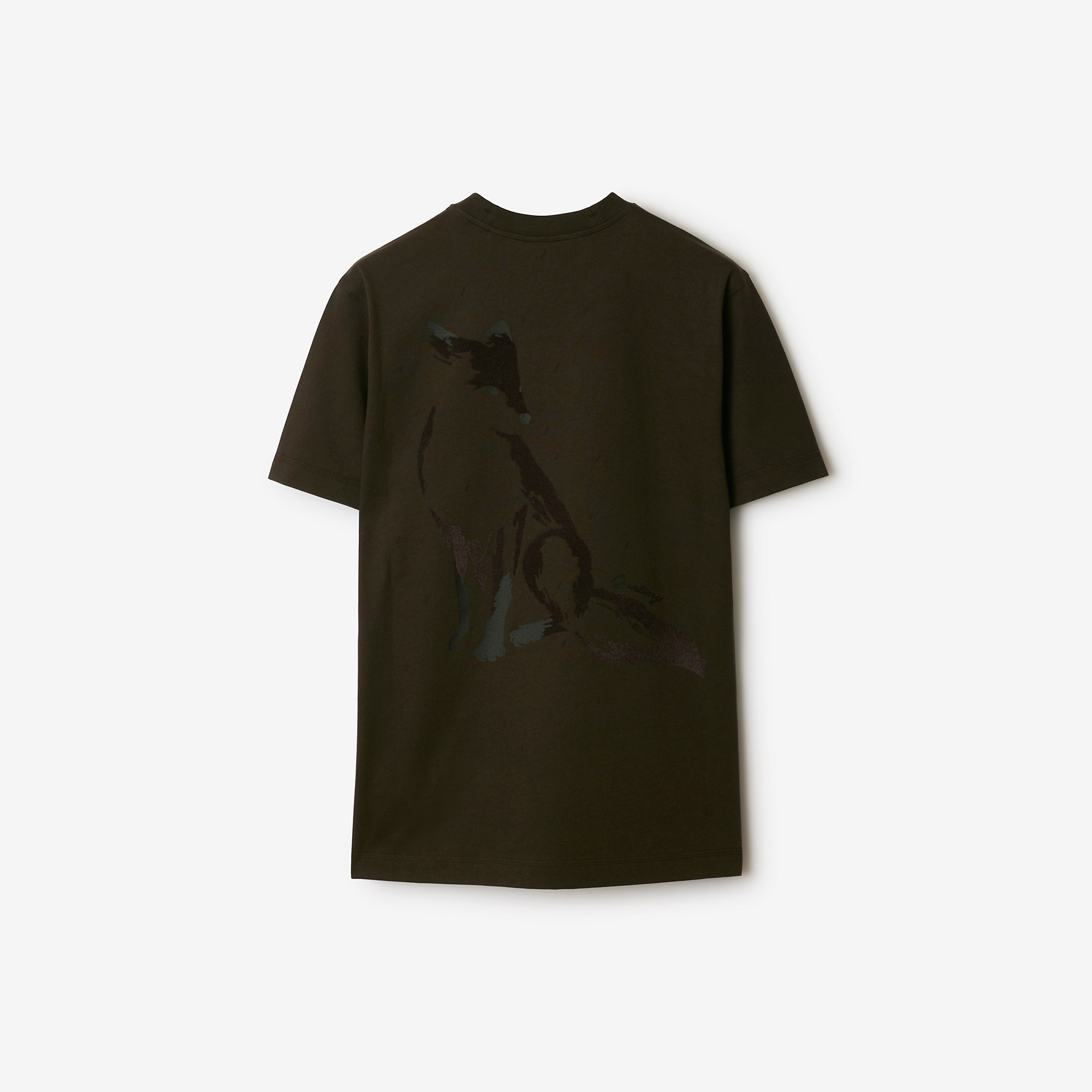 【関税込み】Burberry オフホワイト Fox Tシャツ Burberry Fox Cotton T-shirt | REVERSIBLE