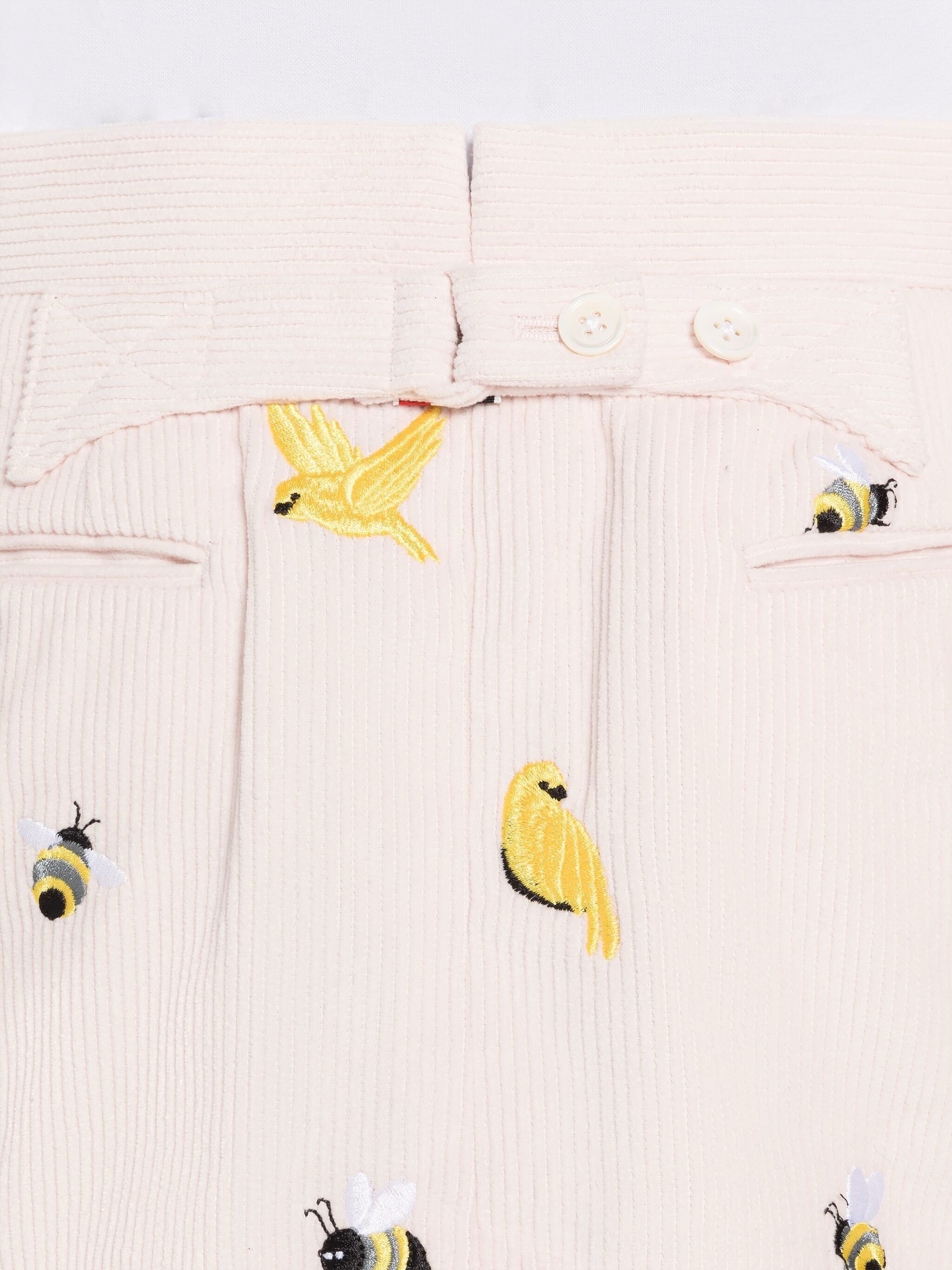 embroidered corduroy mini skirt - 5