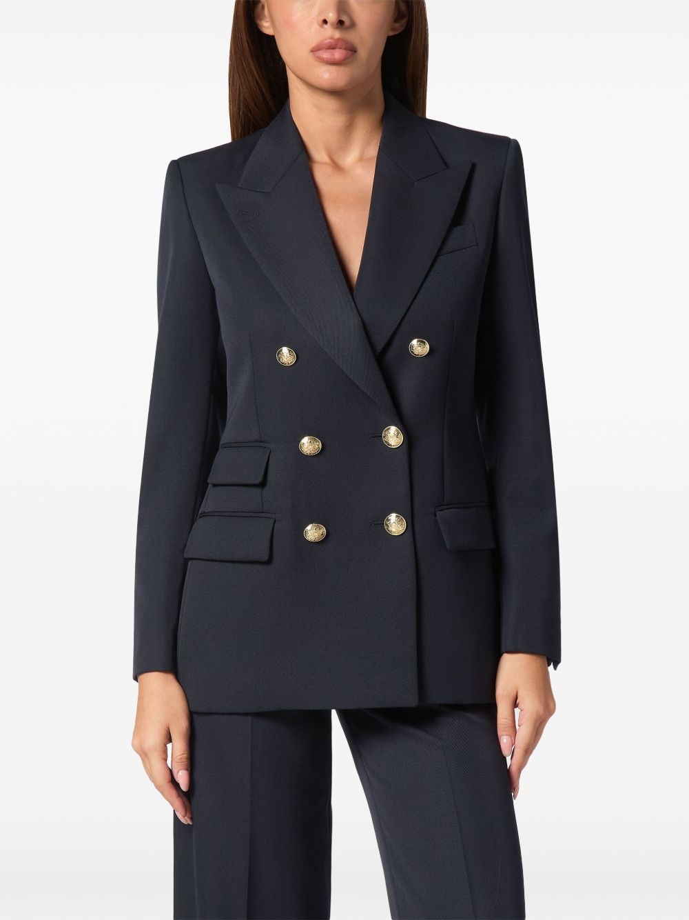 Marine-fit wool blazer - 3