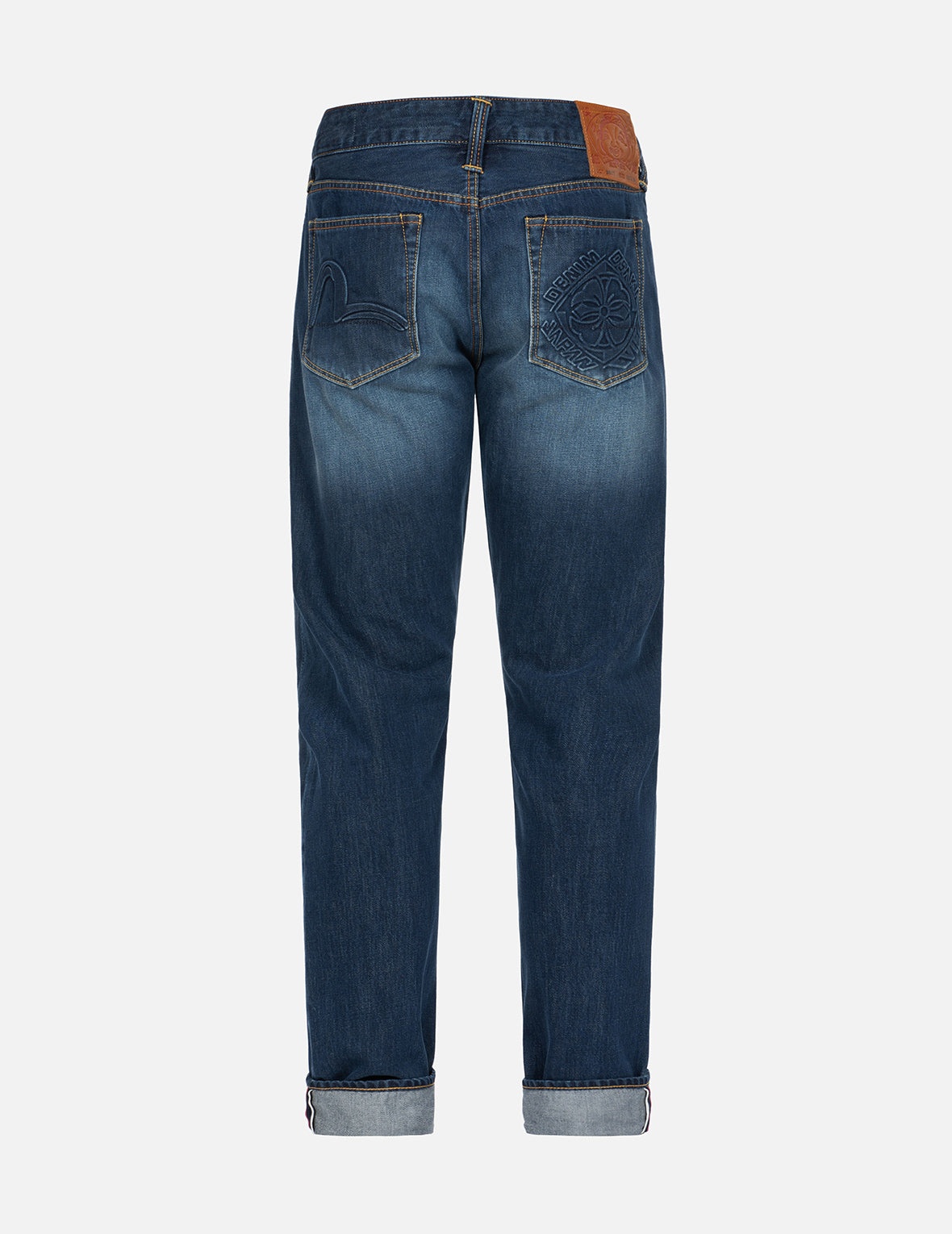 Seagull and Kamon Embossed Carrot Fit Jeans #2017 - 2