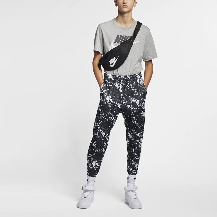 Nike Sportswear Logo Printing Sports Quick Dry Knit Short Sleeve Gray AR5005-063 - 3