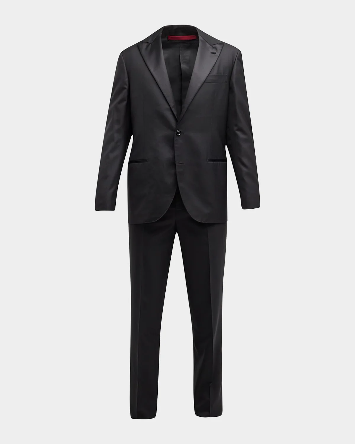 Men's Solid Peak-Lapel Tuxedo - 1