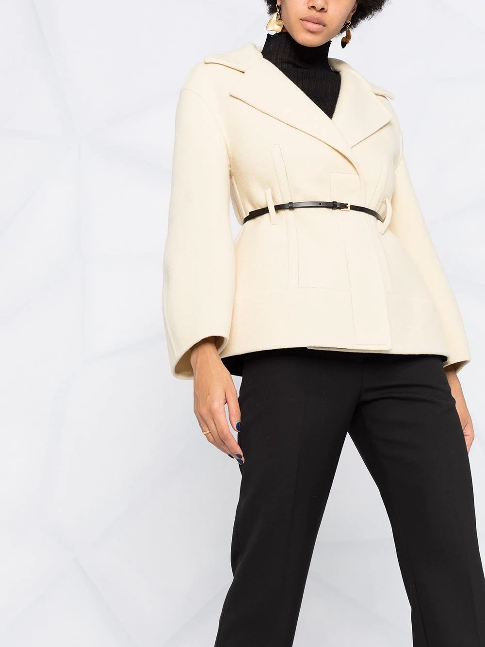 structured wool jacket - 5