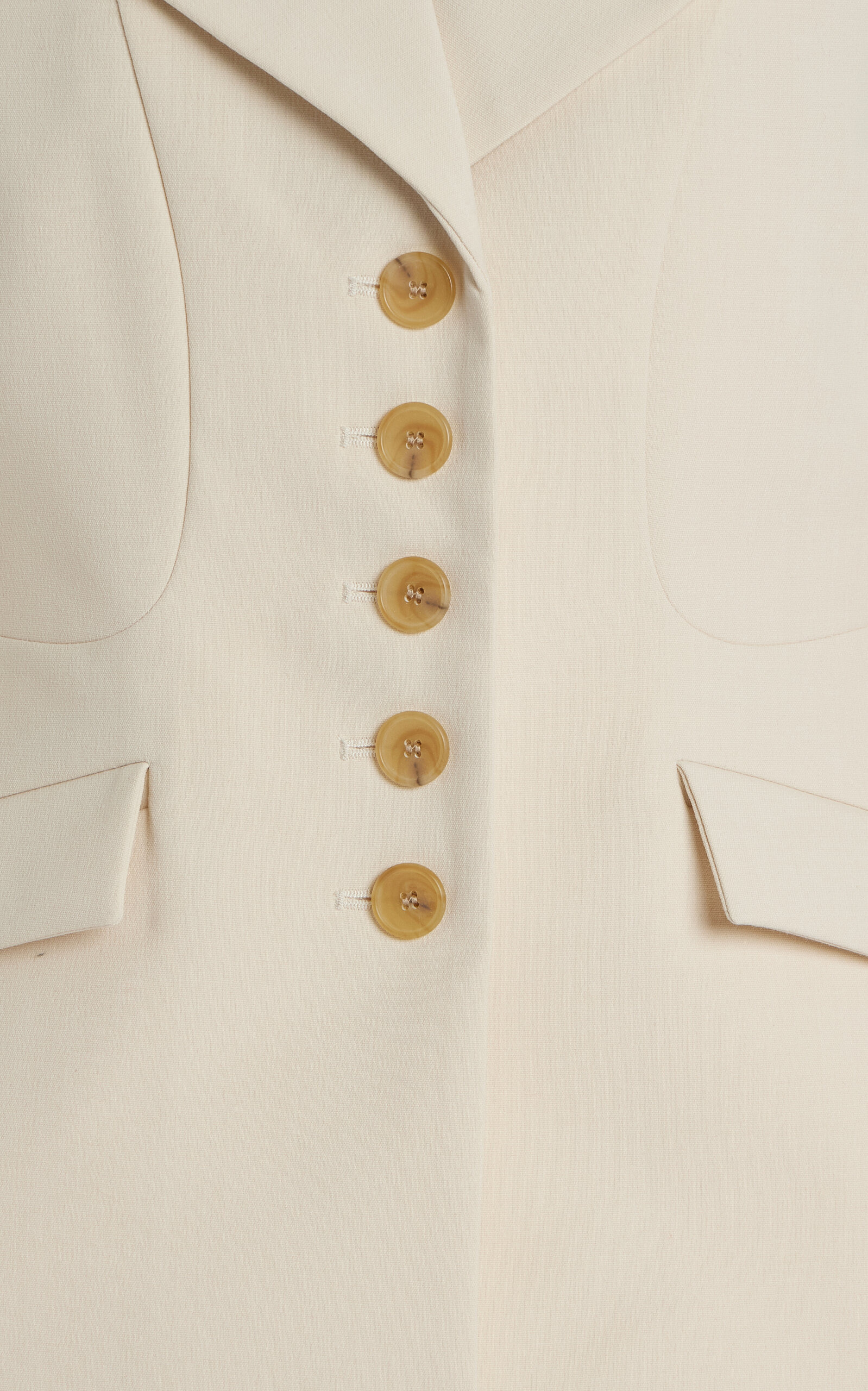 Adrienna Crepe Blazer off-white - 4