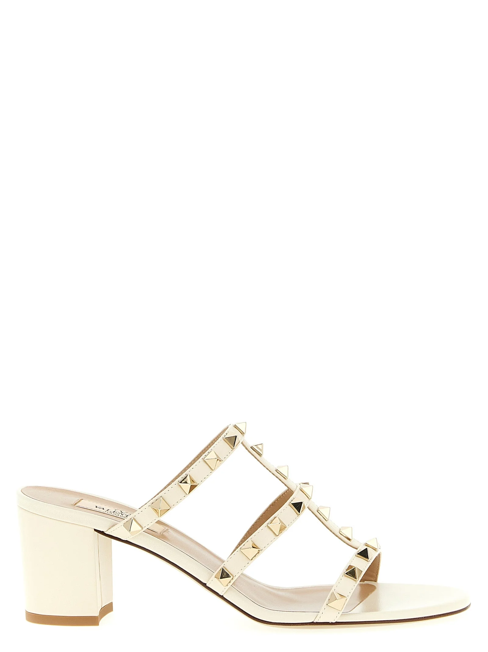 Rockstud Sandals White - 1
