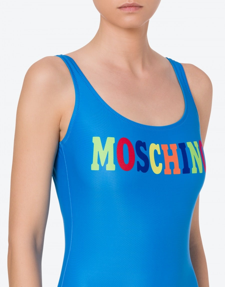 MULTICOLOR LOGO ONE-PIECE SWIMSUIT - 4