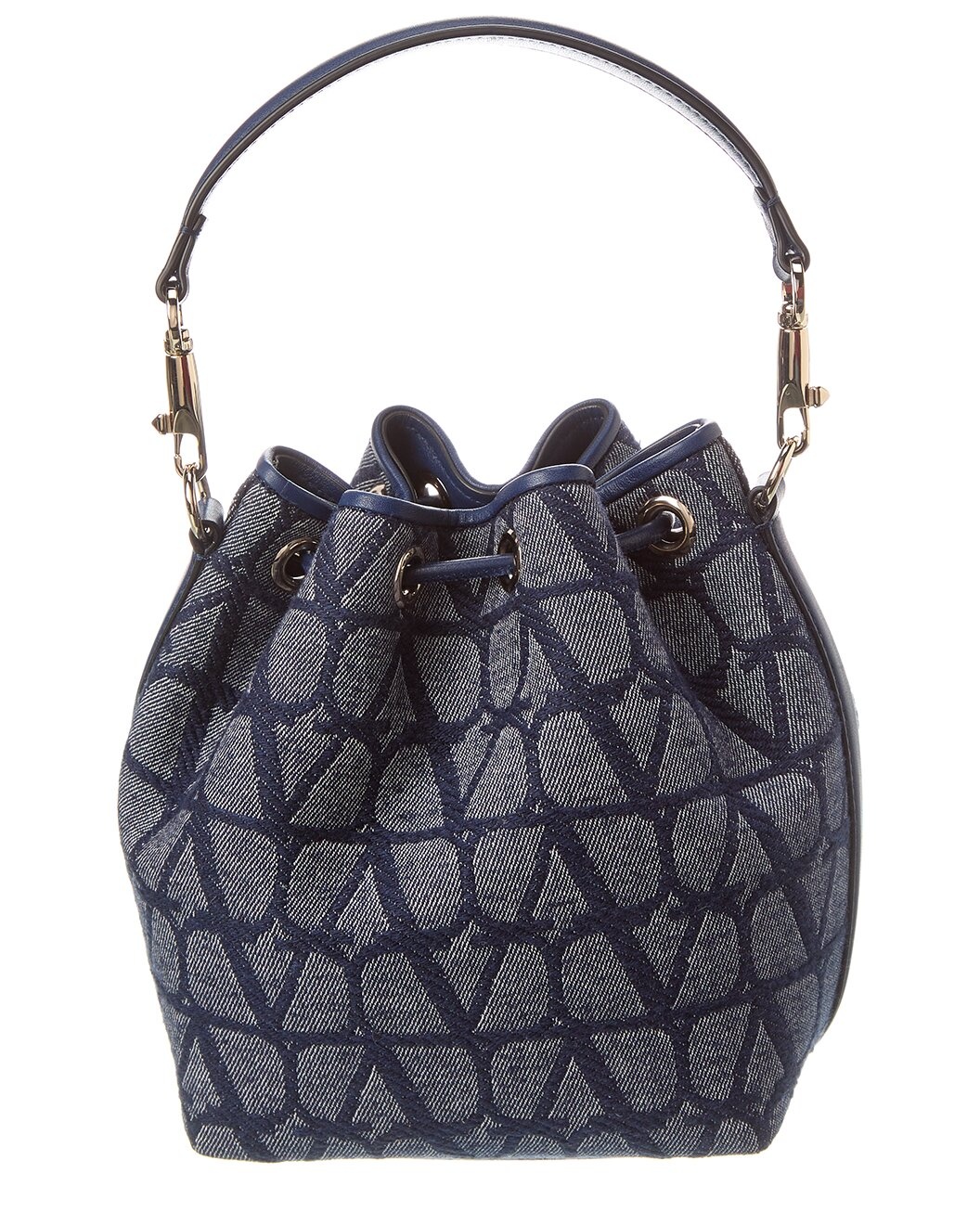 Valentino VLogo Toile Iconographe Canvas & Leather Bucket Bag - 2