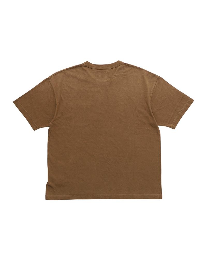 JUMBO TEE S/S DMGD BROWN - 2