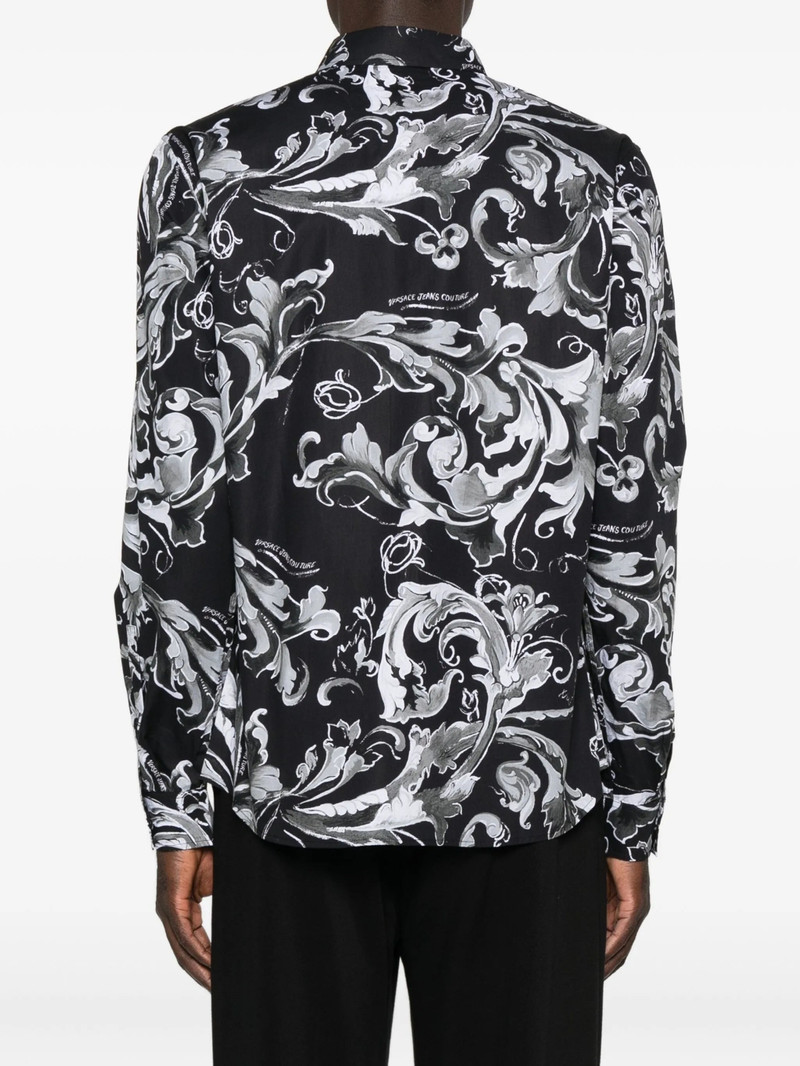 VERSACE JEANS COUTURE Versace Jeans Couture Baroque-print Long-sleeves Shirt outlook