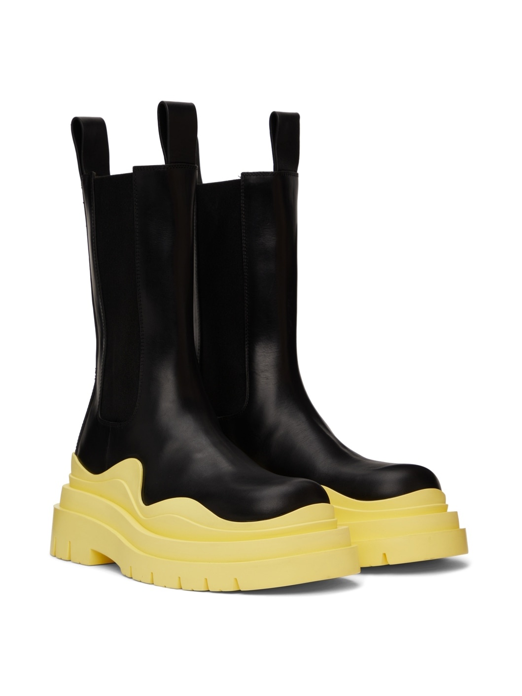 Black Tire Chelsea Boots - 4