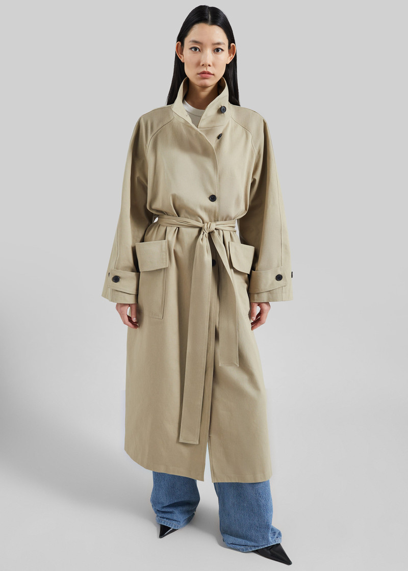 Lenoir Trench Coat - Beige 4