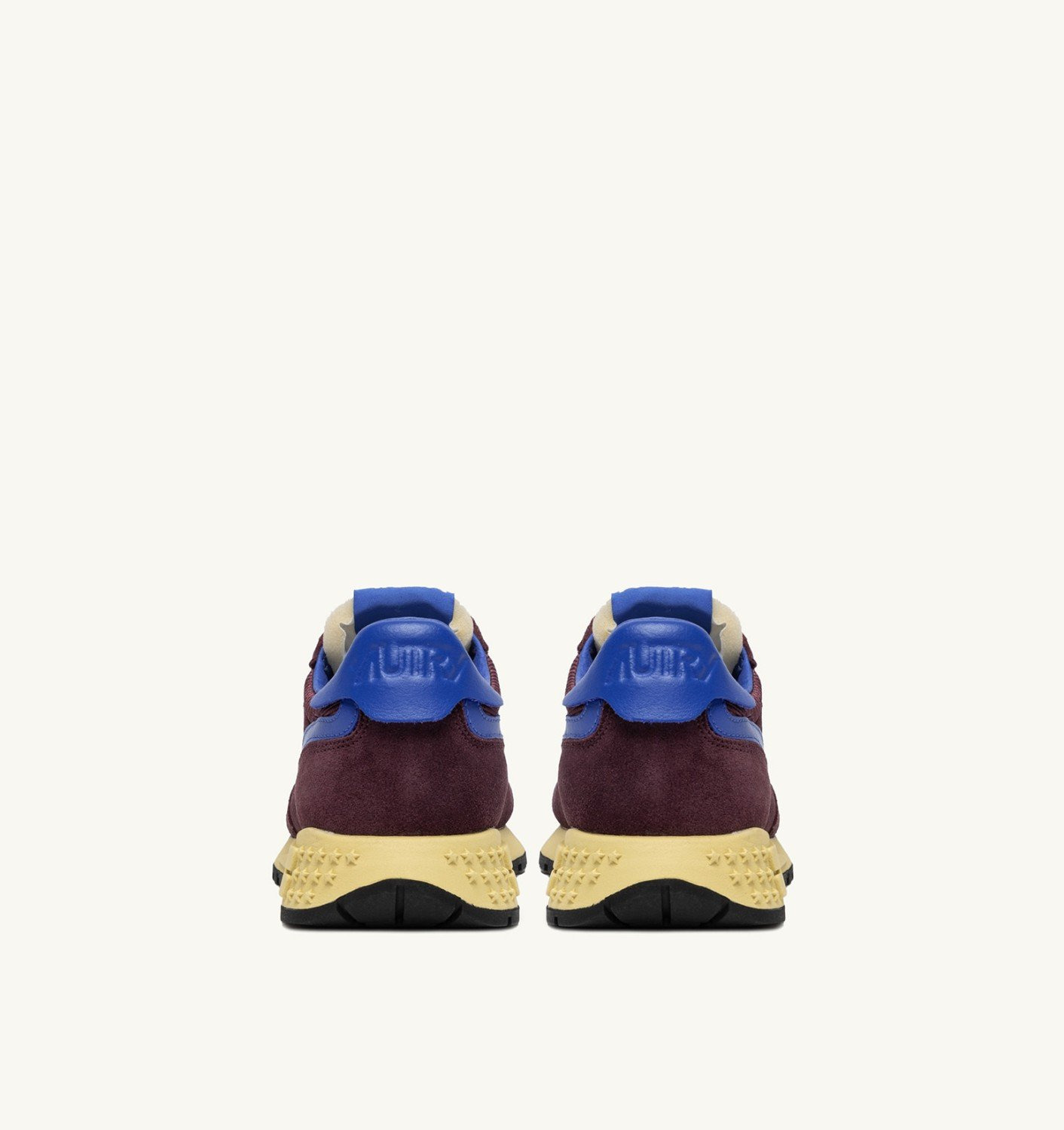 REELWIND LOW SNEAKERS IN TAUPE AND VICTORIA BLUE SUEDE AND MESH - 3