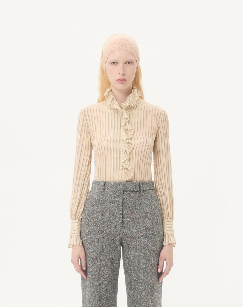 SEERSUCKER LAMÉ SHIRT 4
