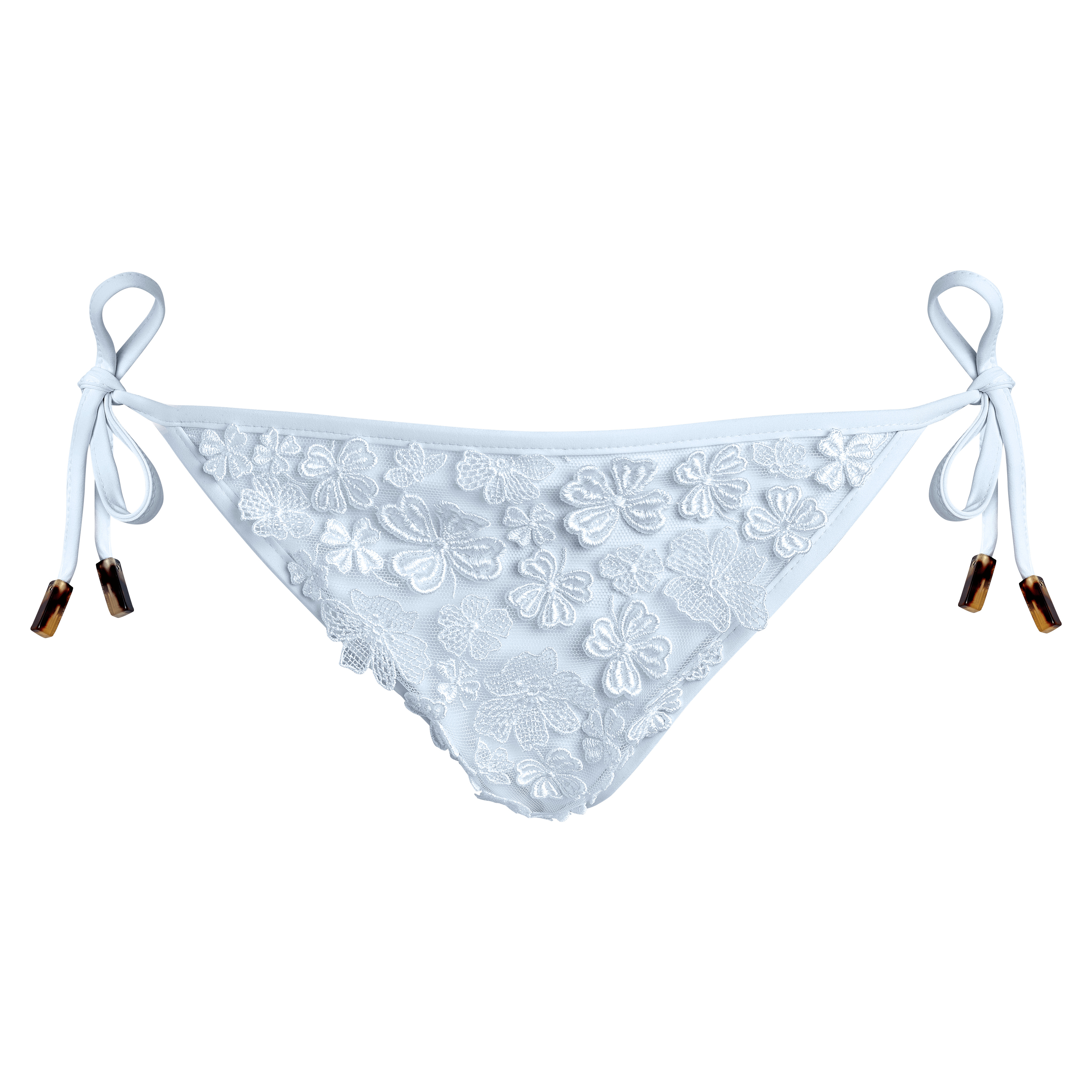 Women Bikini Bottom Embroidered Guipure Florale - 1