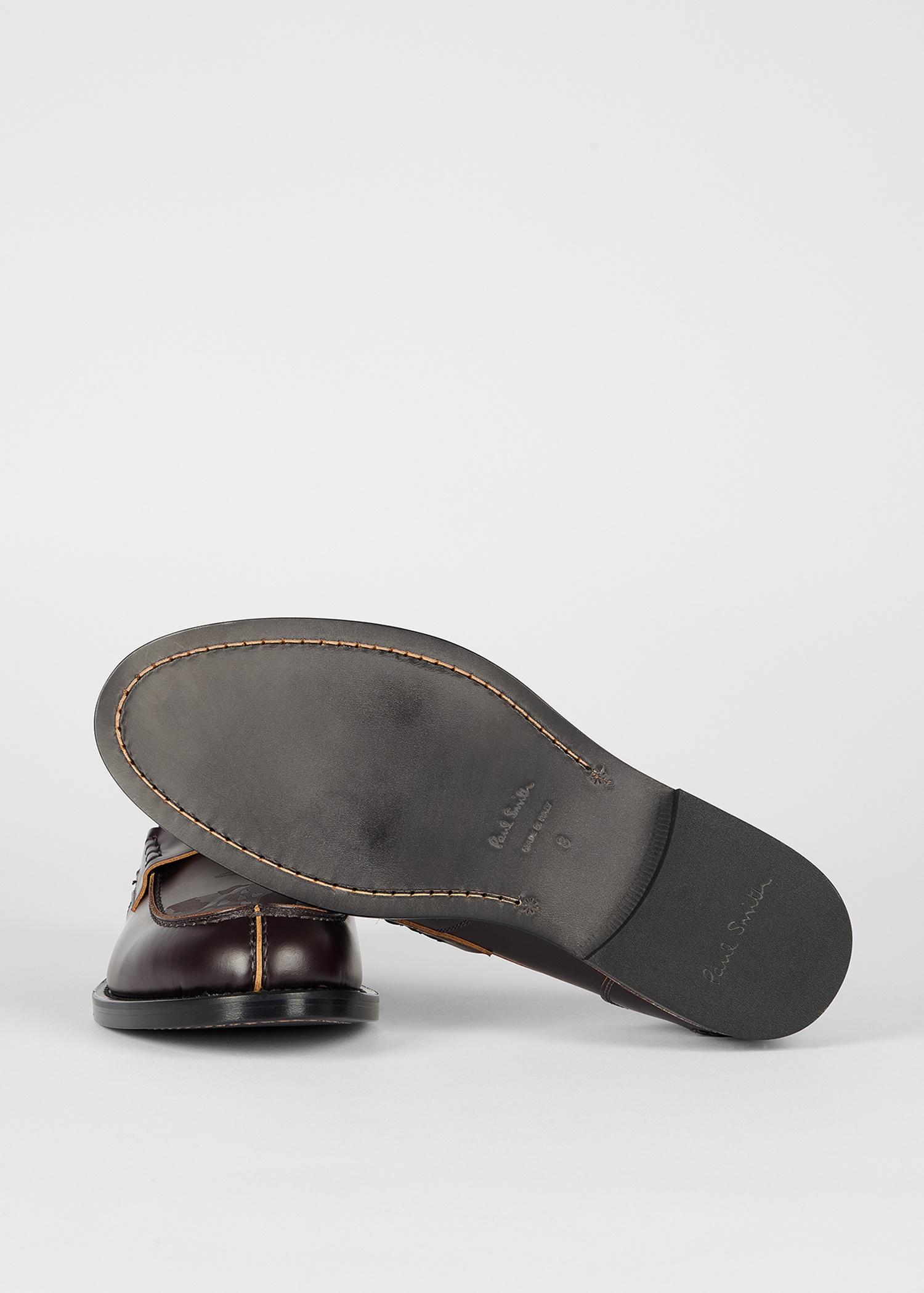 Bordeaux Leather 'Donovan' Loafers - 2