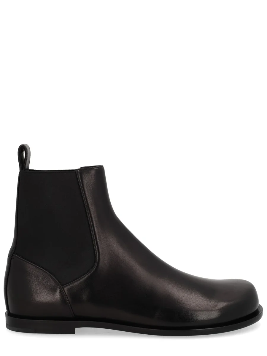 CHELSEA SQUARED FF LEATHER BOOT - 1