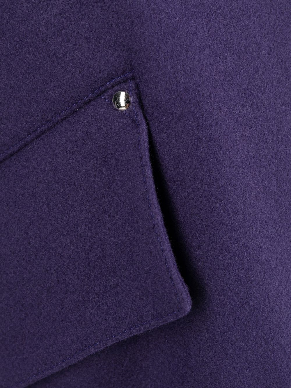 HUMBIE Purple Wool Overcoat - 7