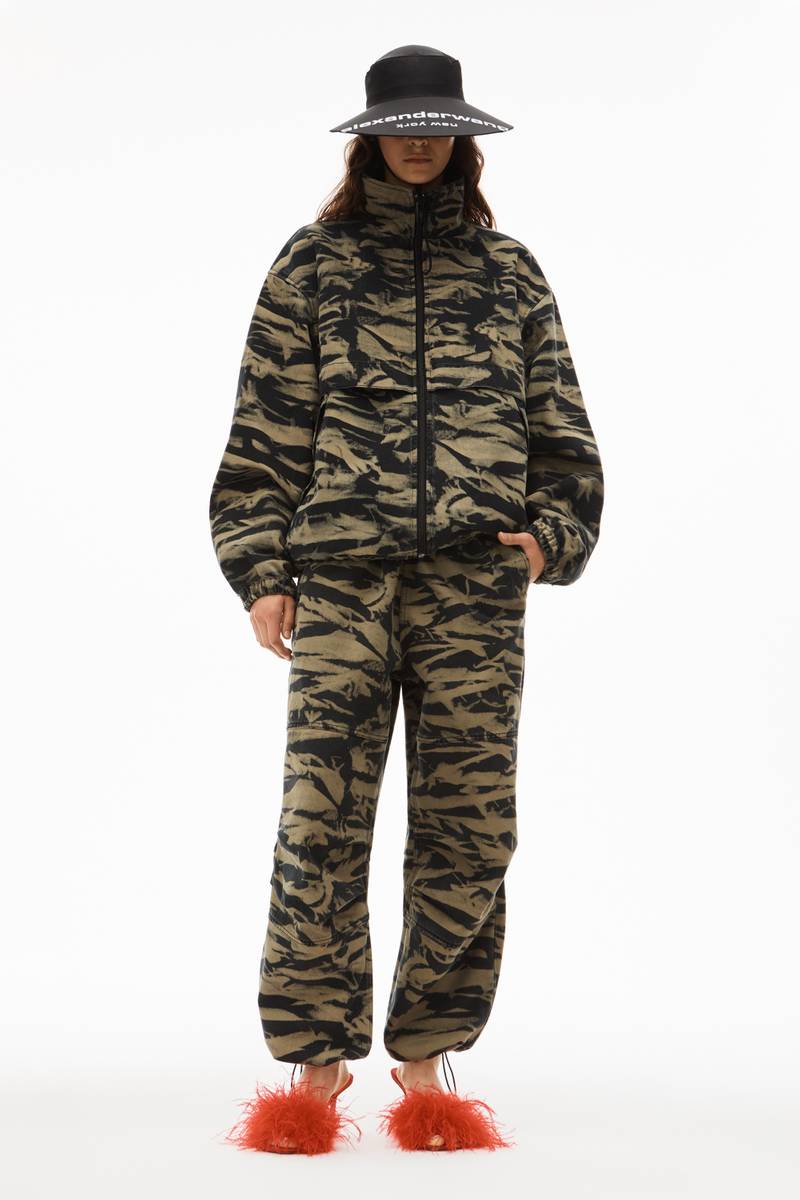 Alexander Wang BAGGY JOGGER IN ACID OVERDYE PRINT DENIM outlook