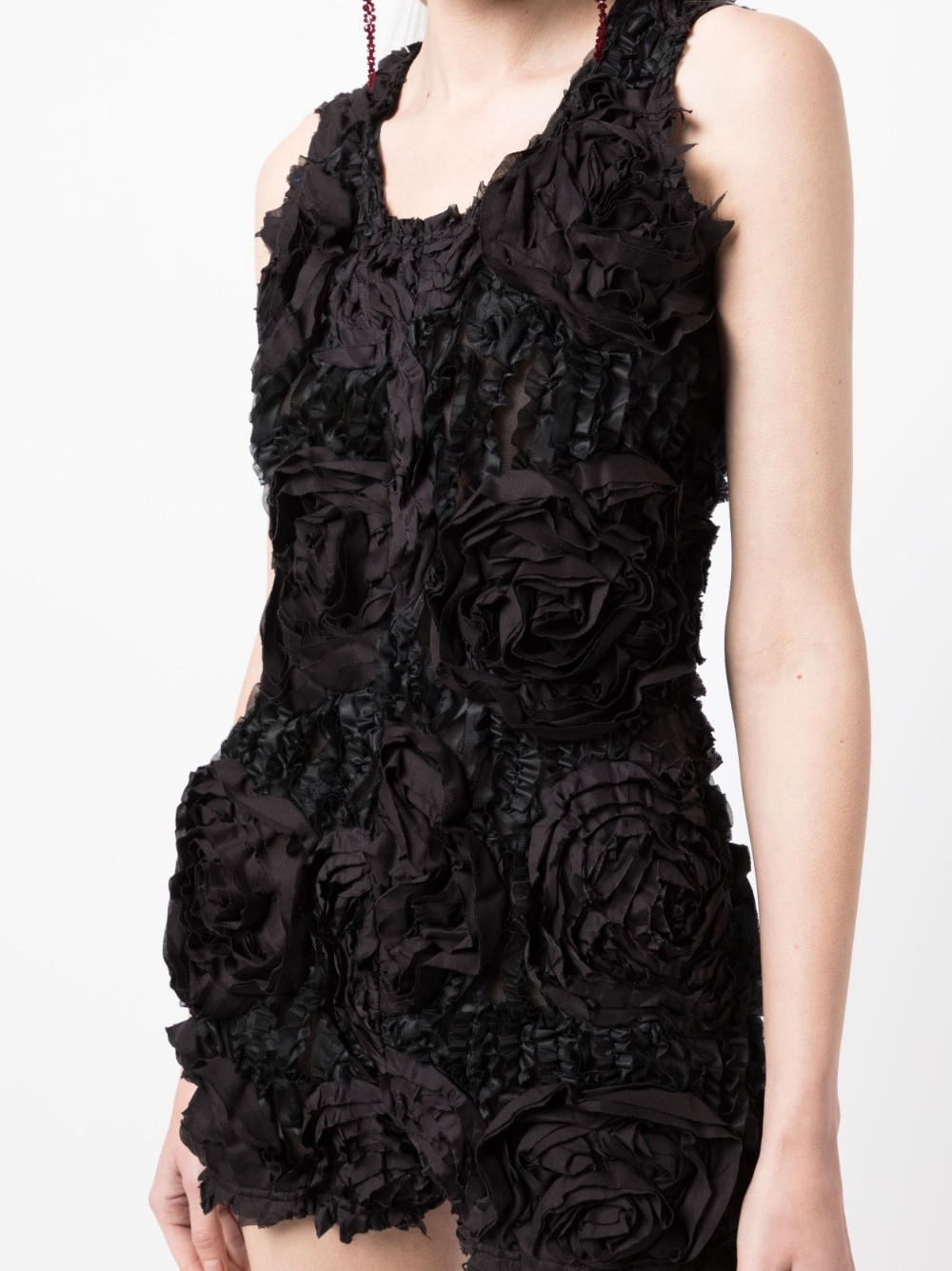 ruched textured-finish top - 5