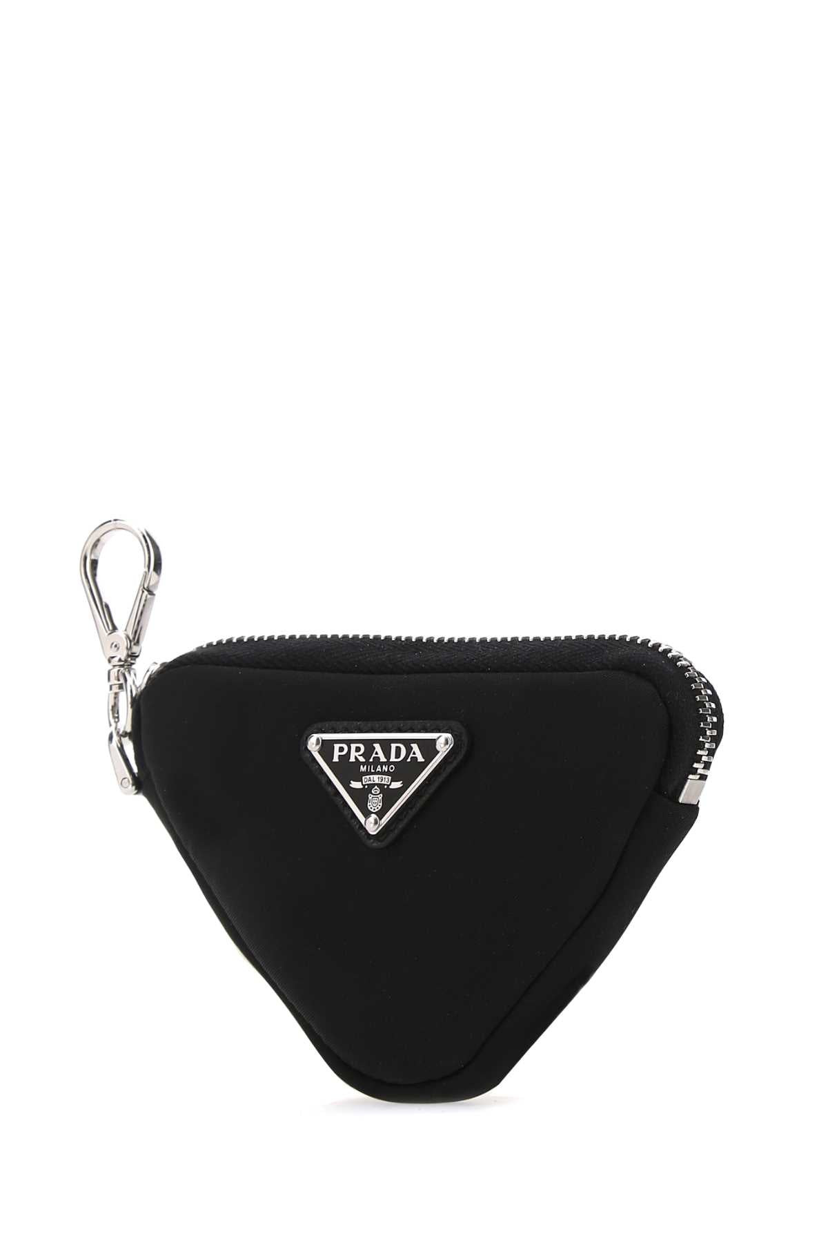 Prada Men Black Nylon Trick Key Chain - 2