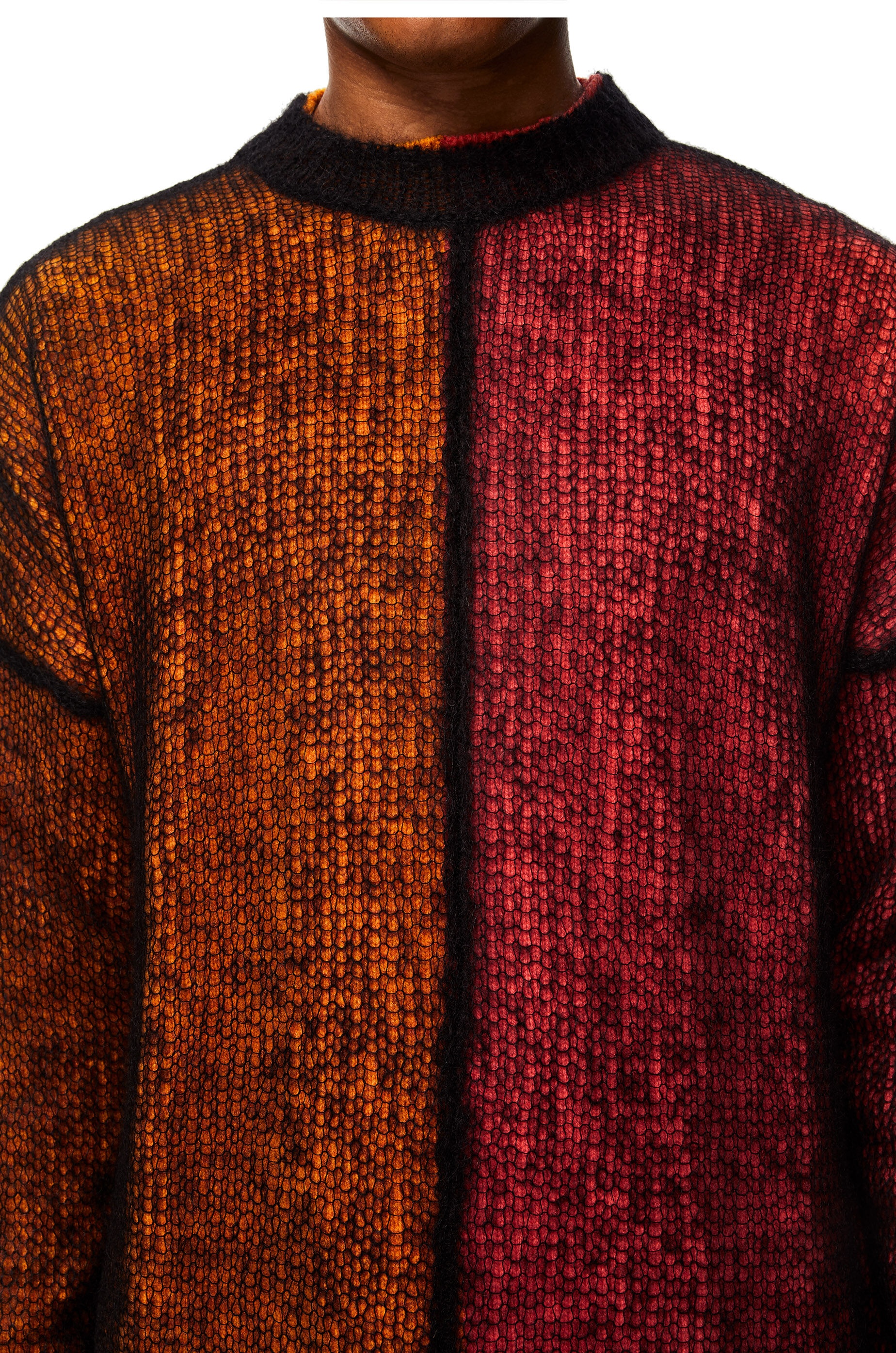 Oversize sweater in wool and mohair - 5