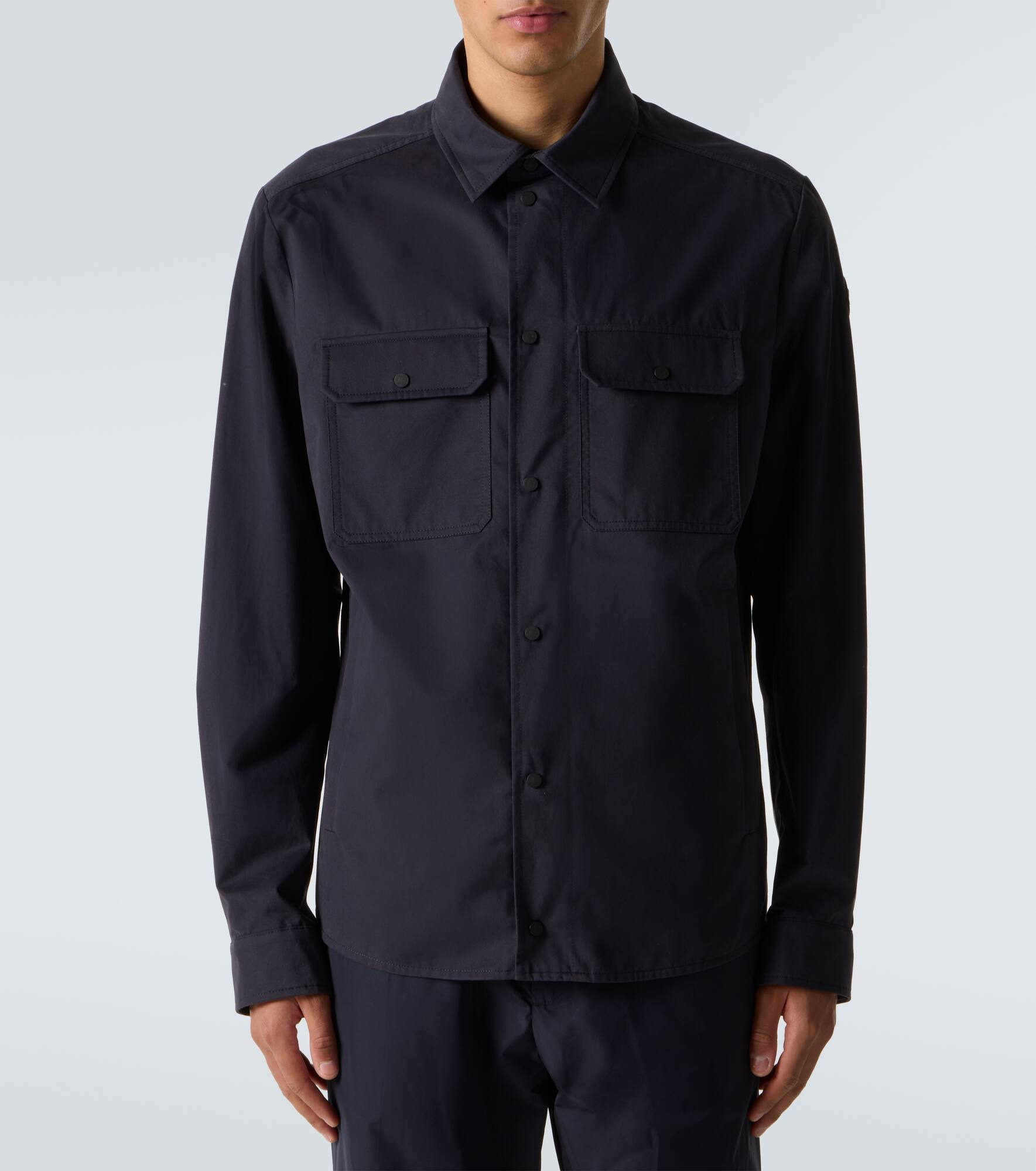 Cotton gabardine overshirt - 3