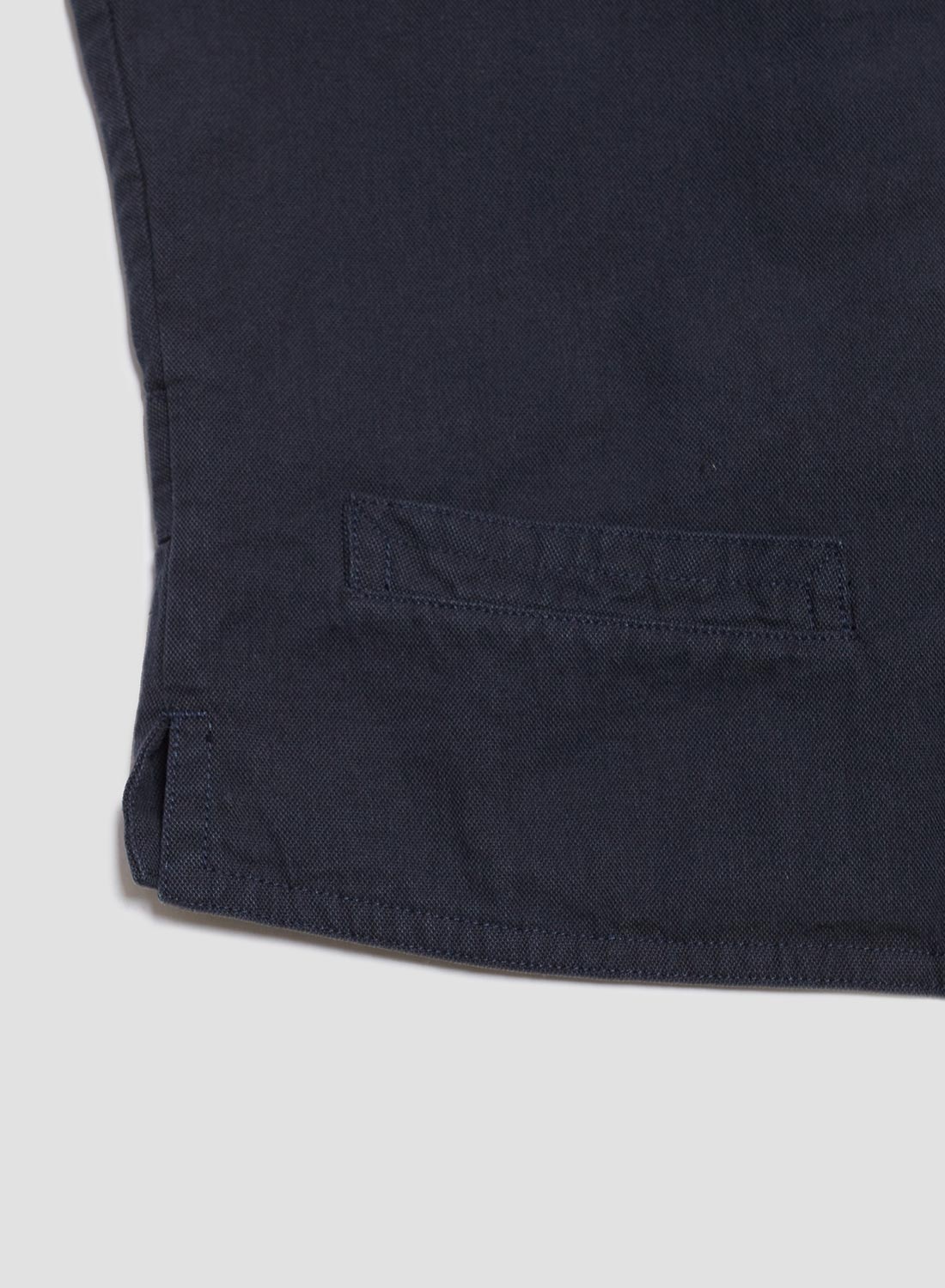 Waistcoat Cotton Broken Twill in Navy - 7