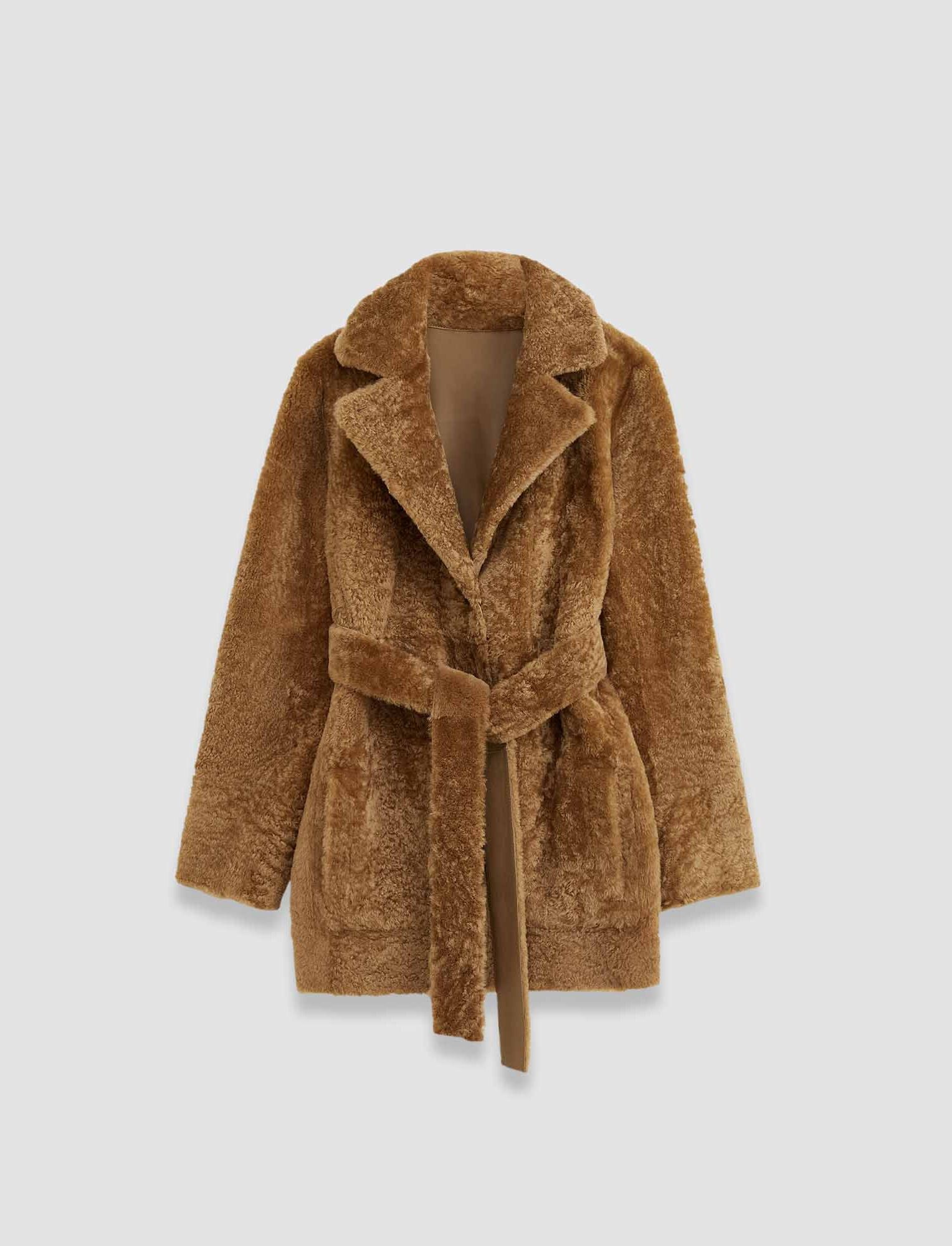 Leman Reversible Shearling Coat - 7