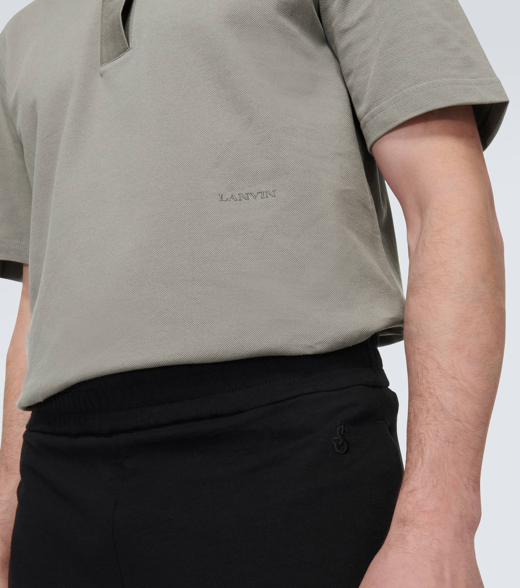 Cotton piqué polo shirt - 5