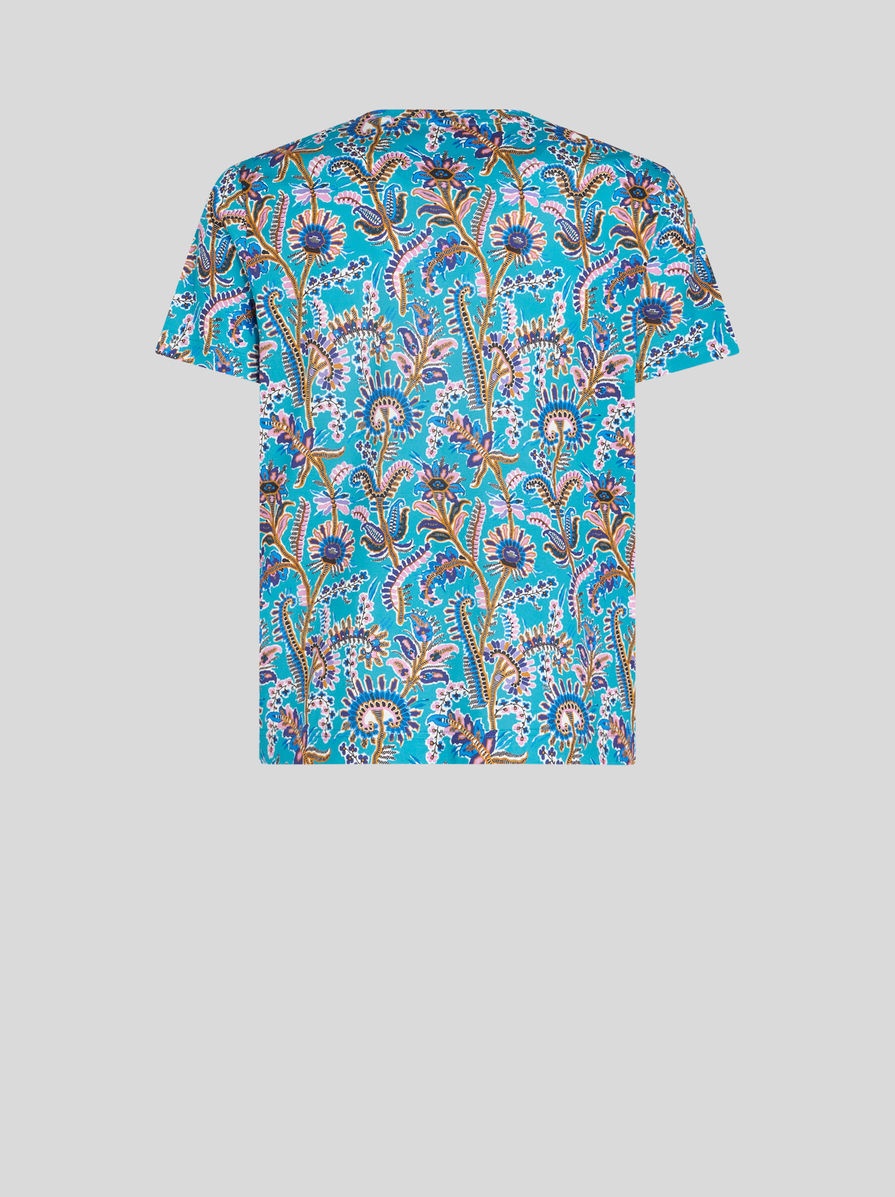 T-SHIRT WITH FOLIAGE PRINT - 5
