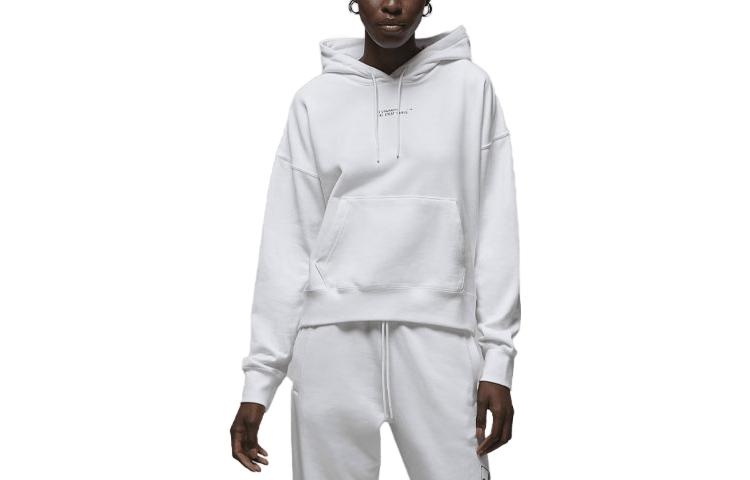 (WMNS) Air Jordan x Paris Saint Germain Fleece Hoodie 'White Game Royal' DN3346-100 - 2
