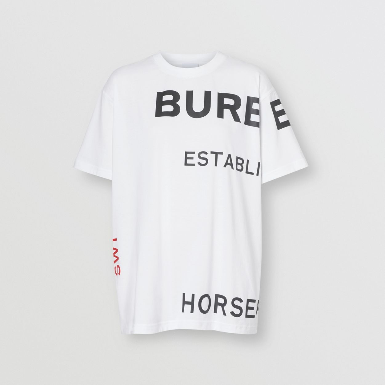 Horseferry Print Cotton Oversized T-shirt - 1