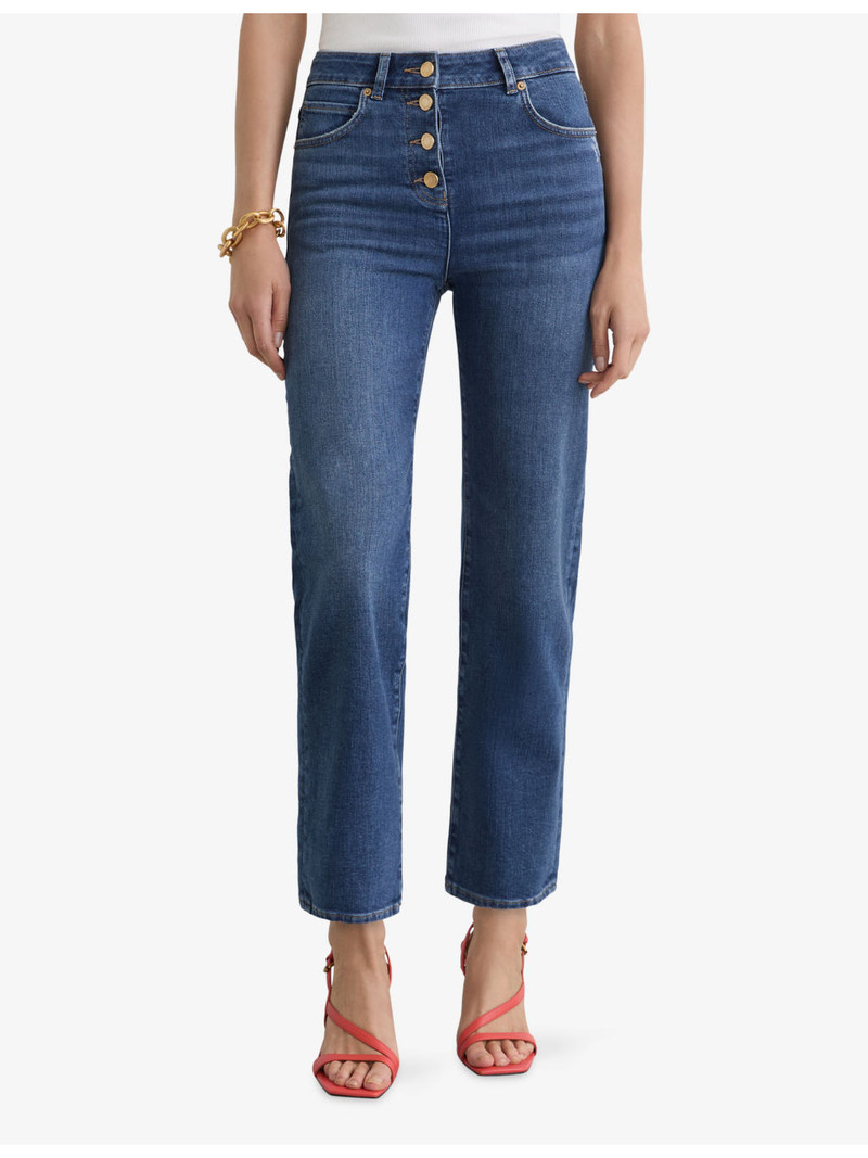 Lana Straight-Leg Cropped Stretch-Denim Jeans 3