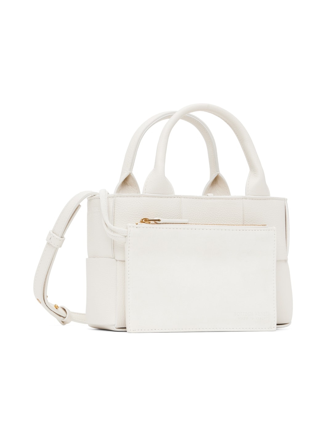 White Mini Arco Tote - 2