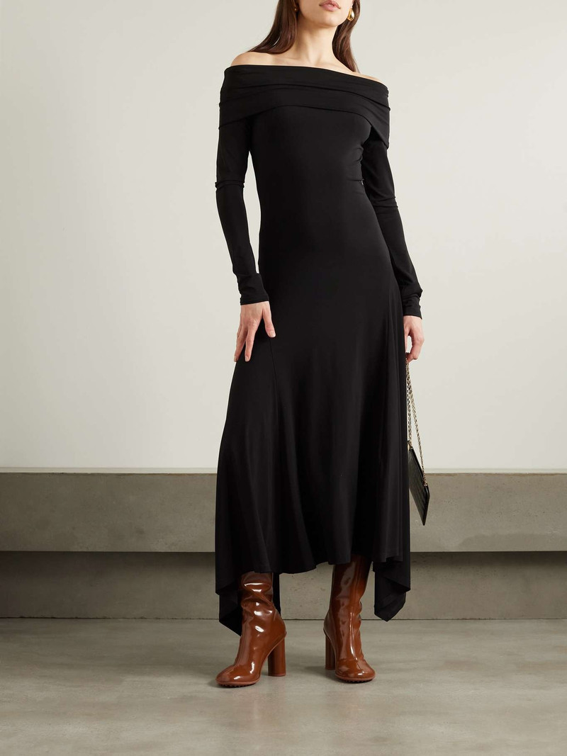 Max Mara Gerla off-the-shoulder stretch-jersey maxi dress outlook