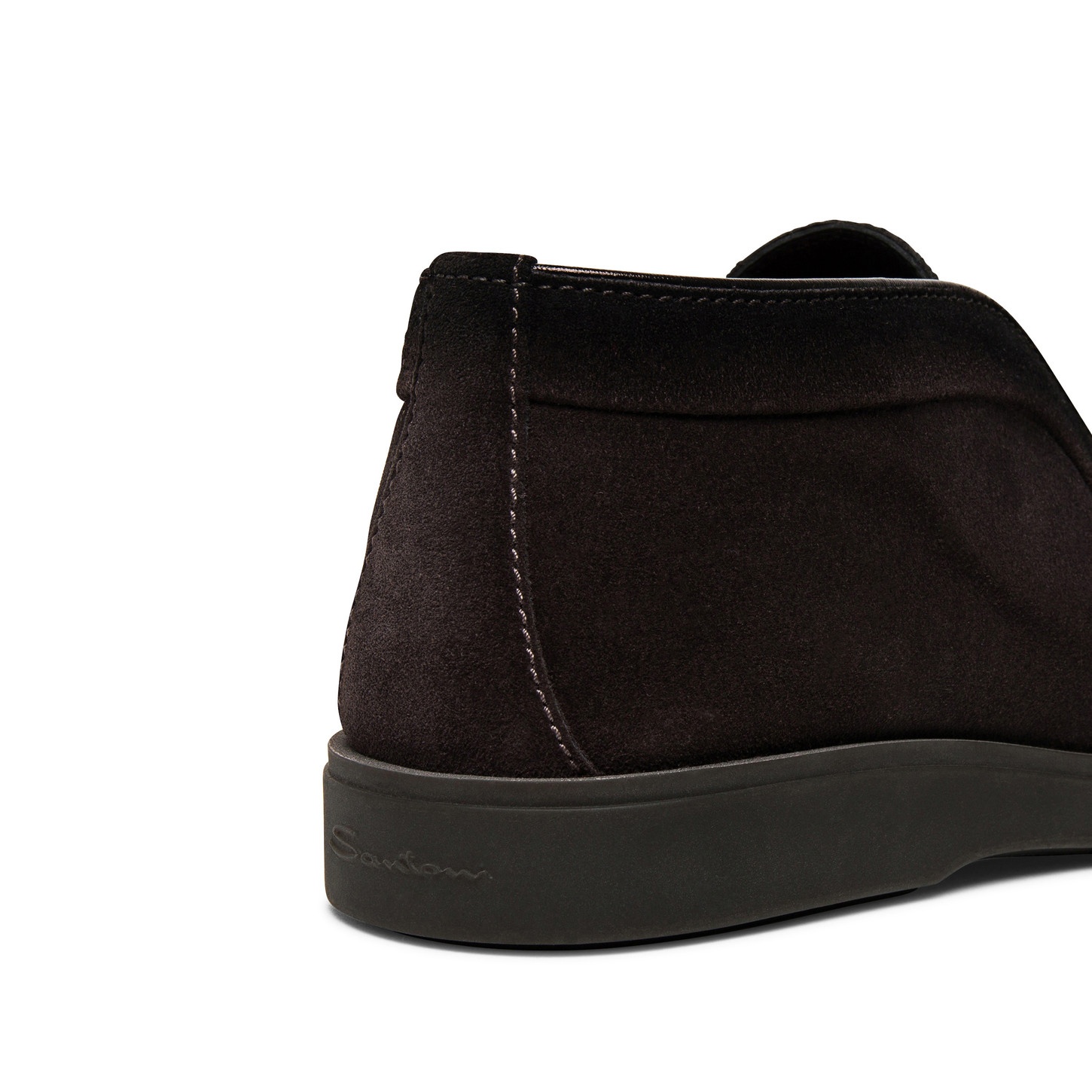 Men’s grey suede desert boot with fur - 6