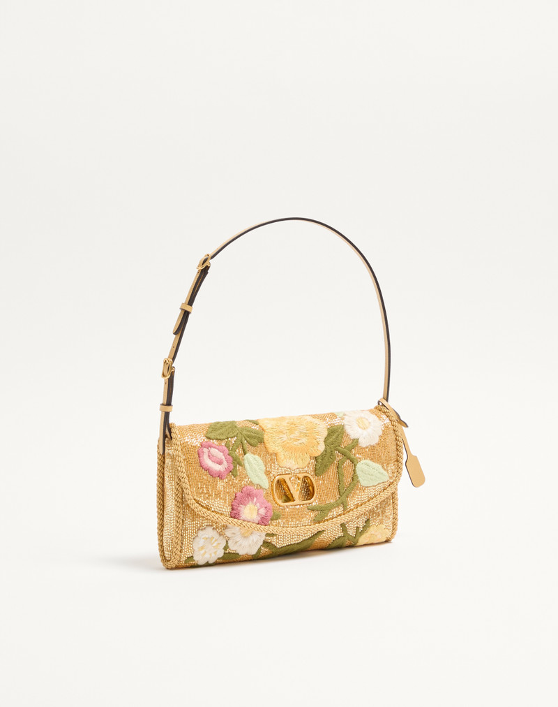 VALENTINO GARAVANI DEVAIN SMALL EMBROIDERED SHOULDER BAG 3