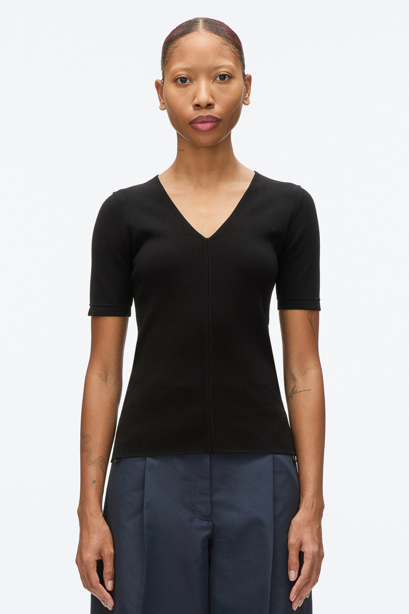 3.1 Phillip Lim Compact Rib V-Neck Tee outlook