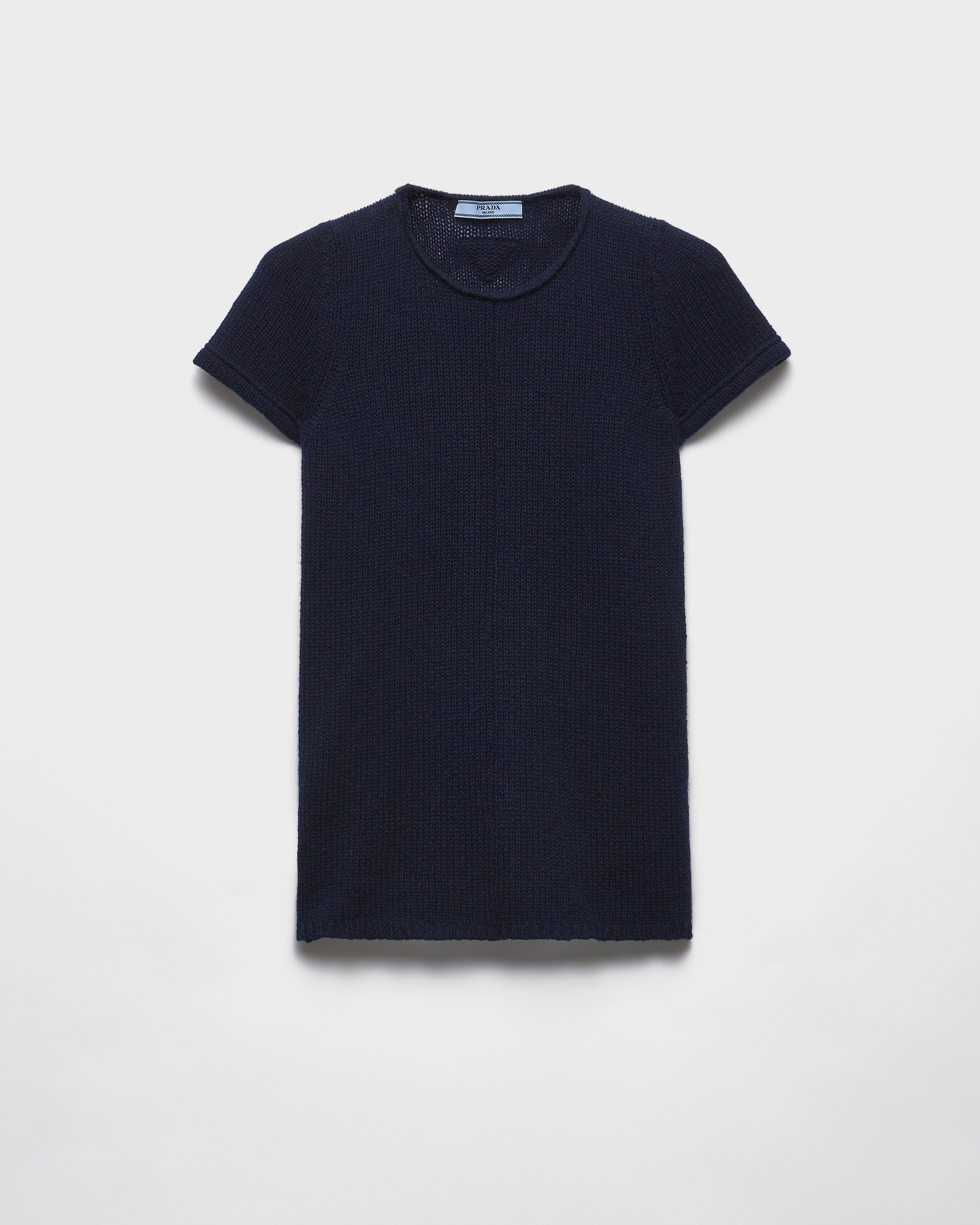 Short-sleeved cashmere sweater - 1