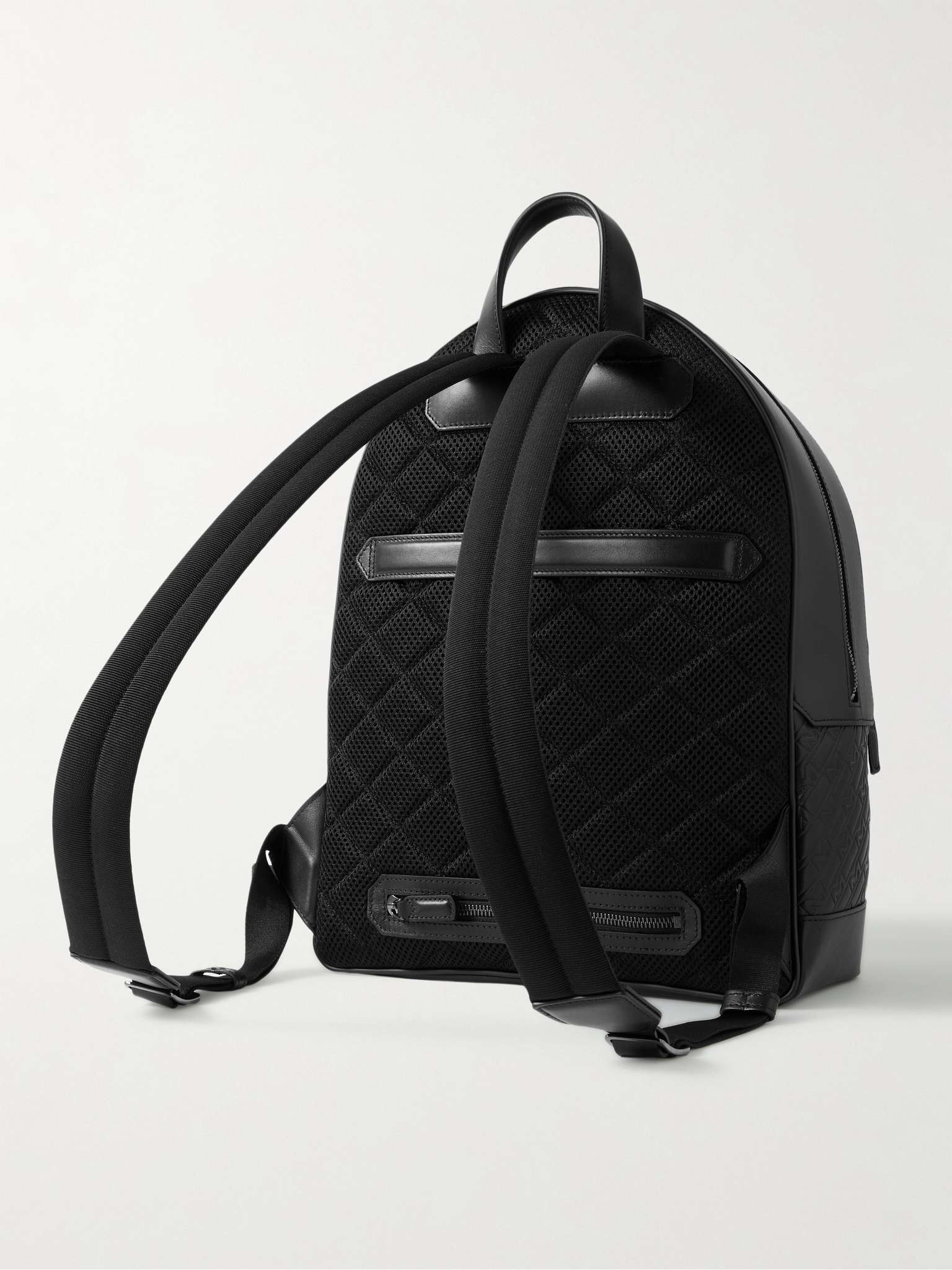 M_Gram 4810 Logo-Embossed Leather Backpack - 4