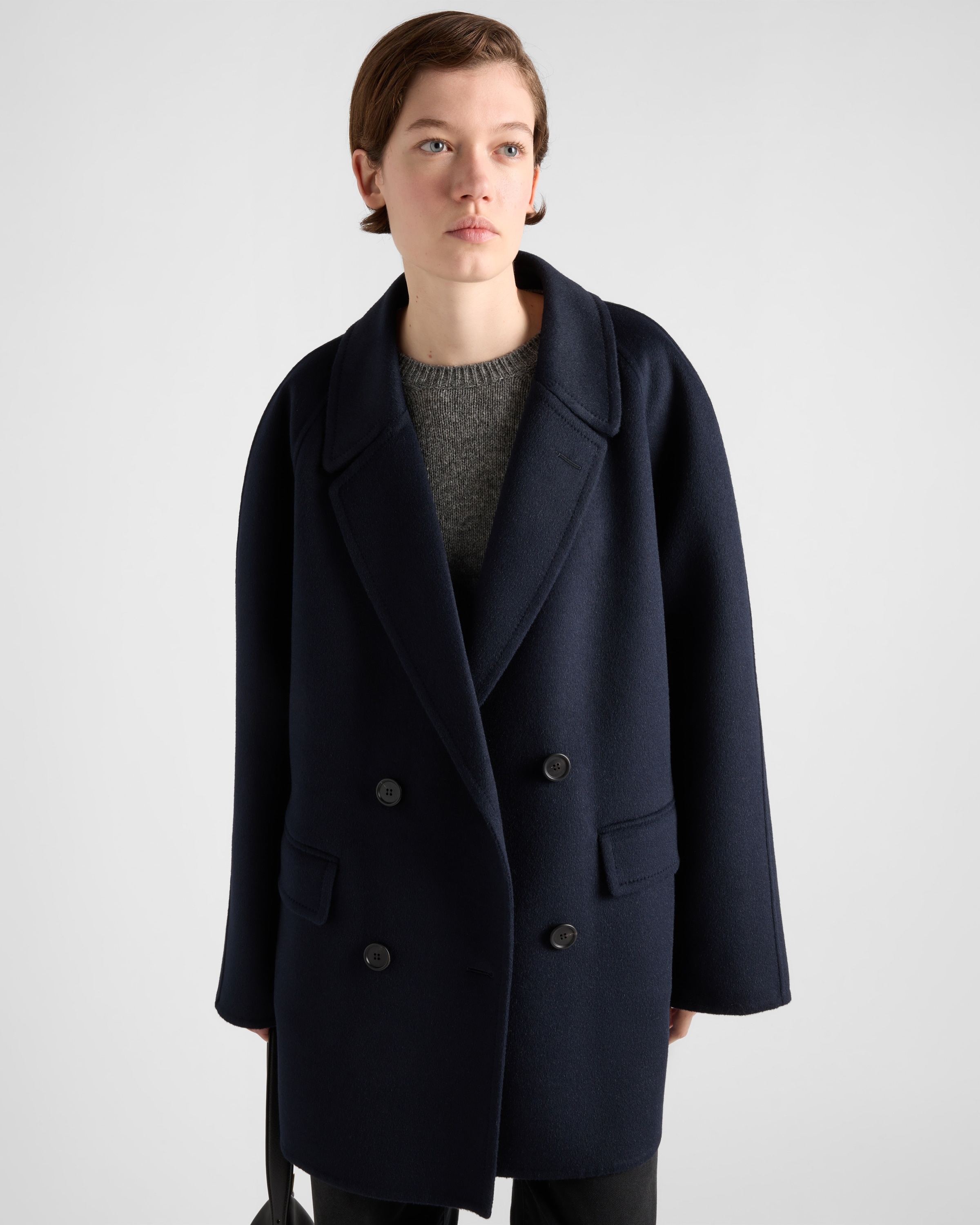 Double-breasted cashgora coat - 6