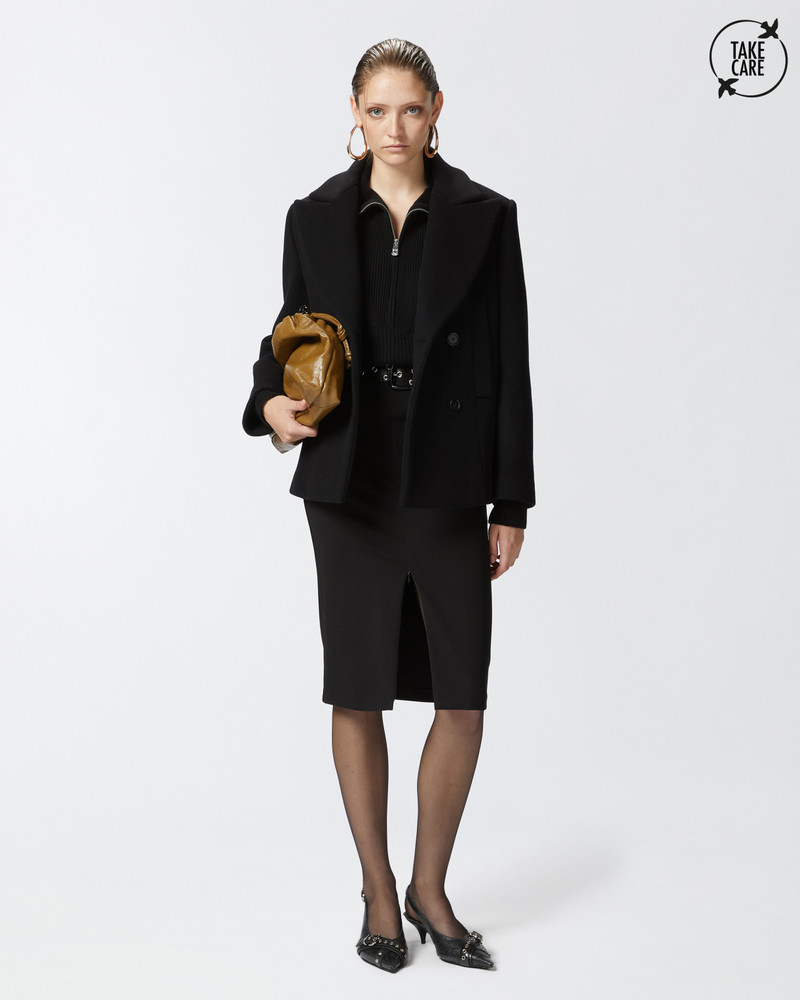 PINKO LONGUETTE SKIRT WITH SLIT AND ZIP outlook