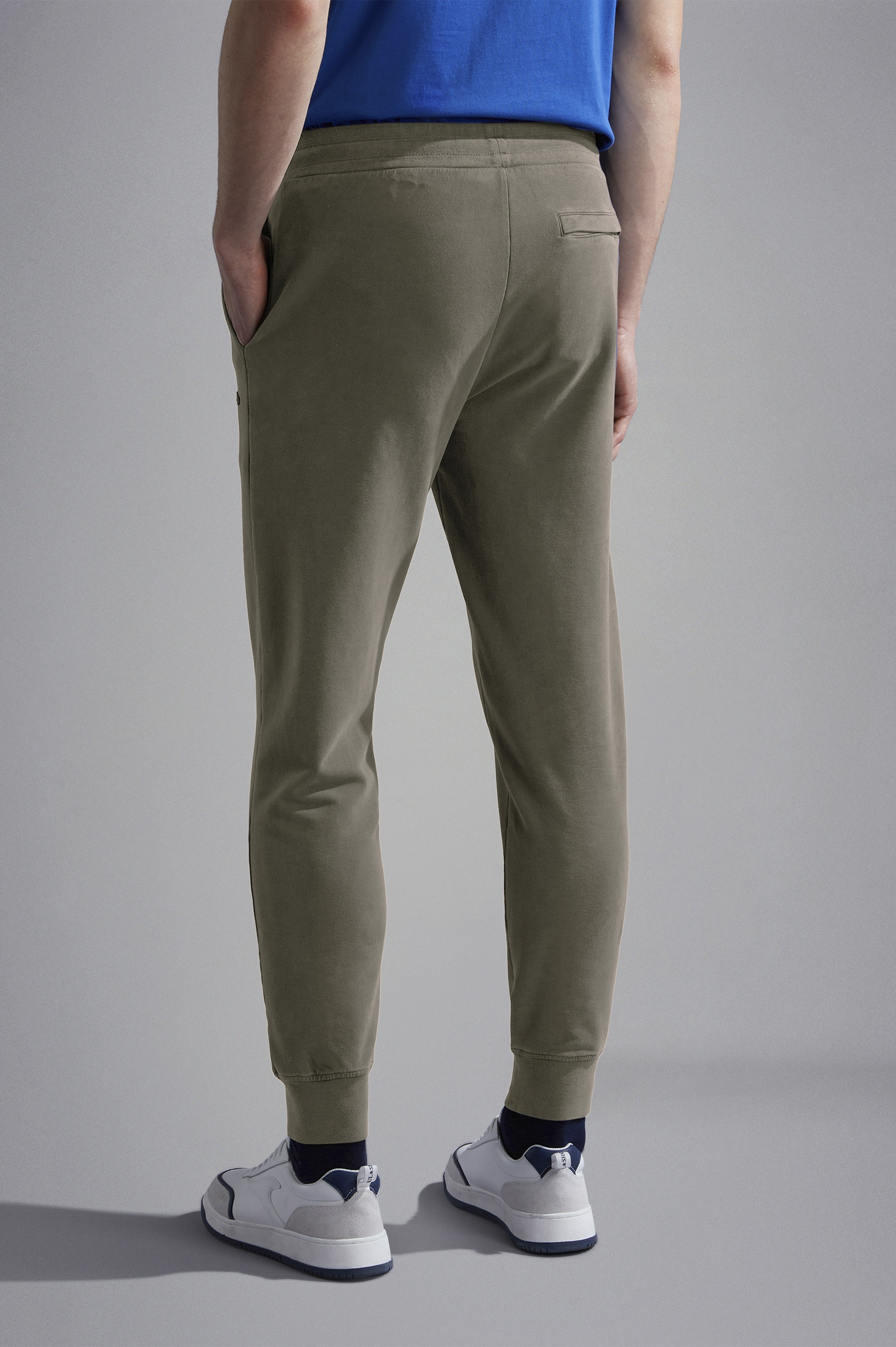 GARMENT DYED STRETCH COTTON JOGGERS - 3
