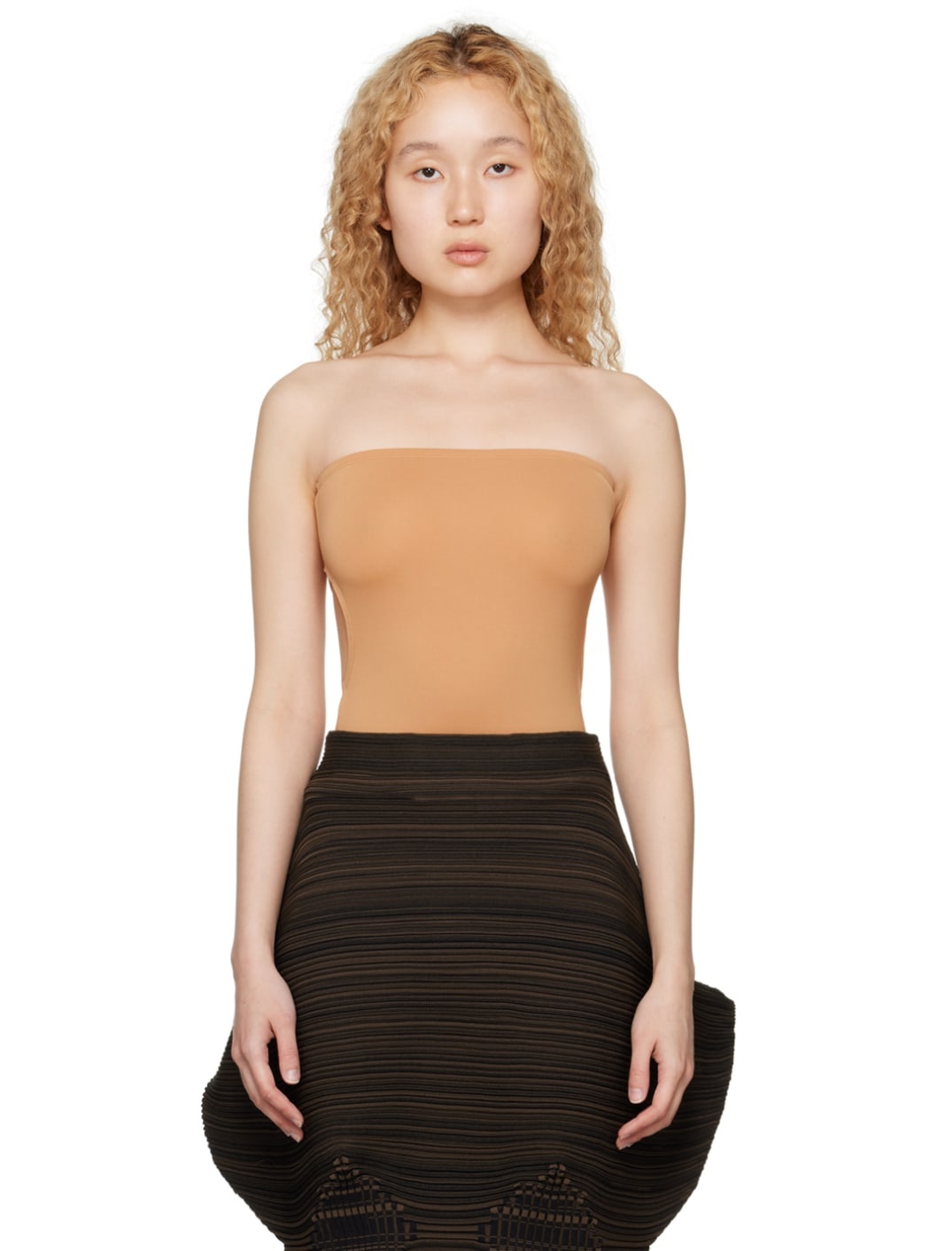 Tan Skin Tube Camisole - 1