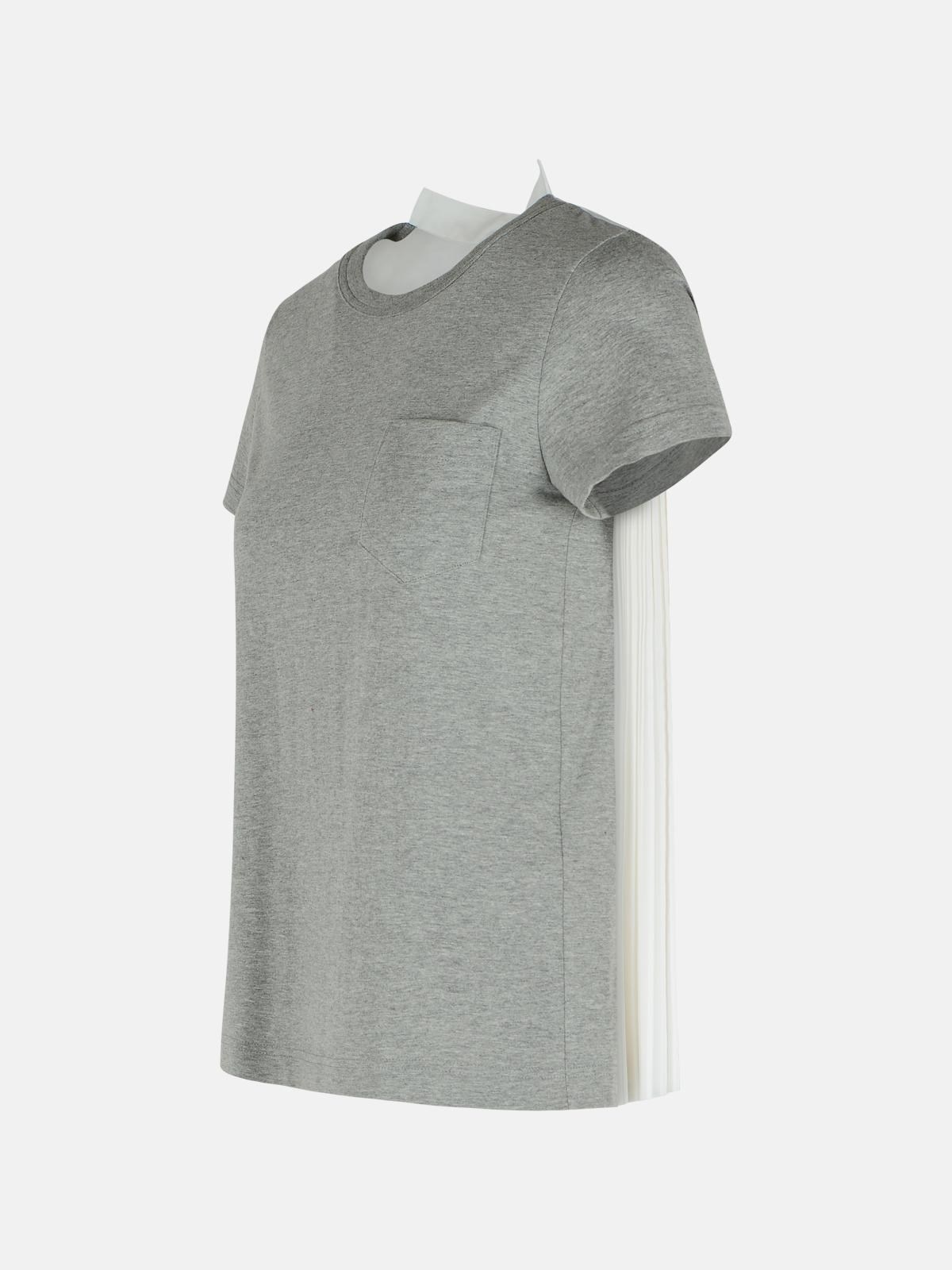GRAY COTTON T-SHIRT - 2
