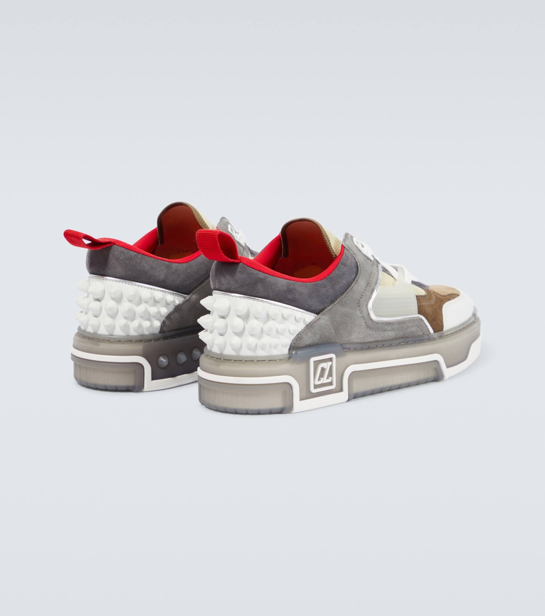 Astroloubi leather and suede sneakers - 6