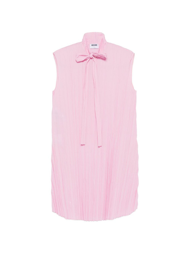bow pleated mini dress 1