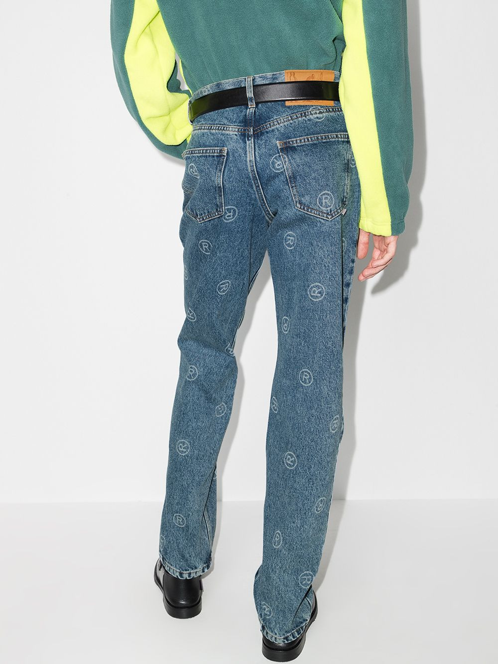 logo-print straight-leg jeans - 3
