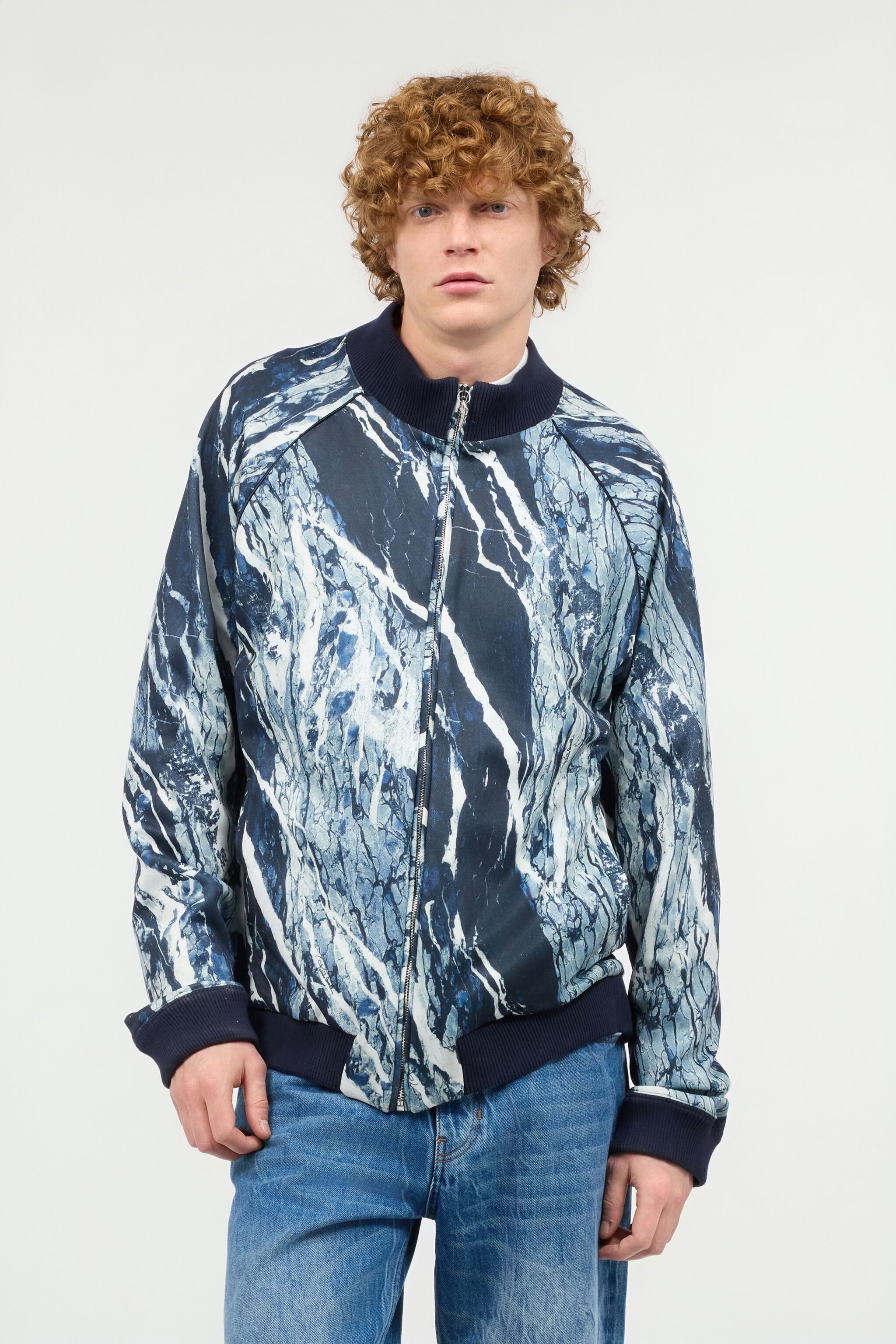Sweatshirt With Zip And Rubane Print - 3